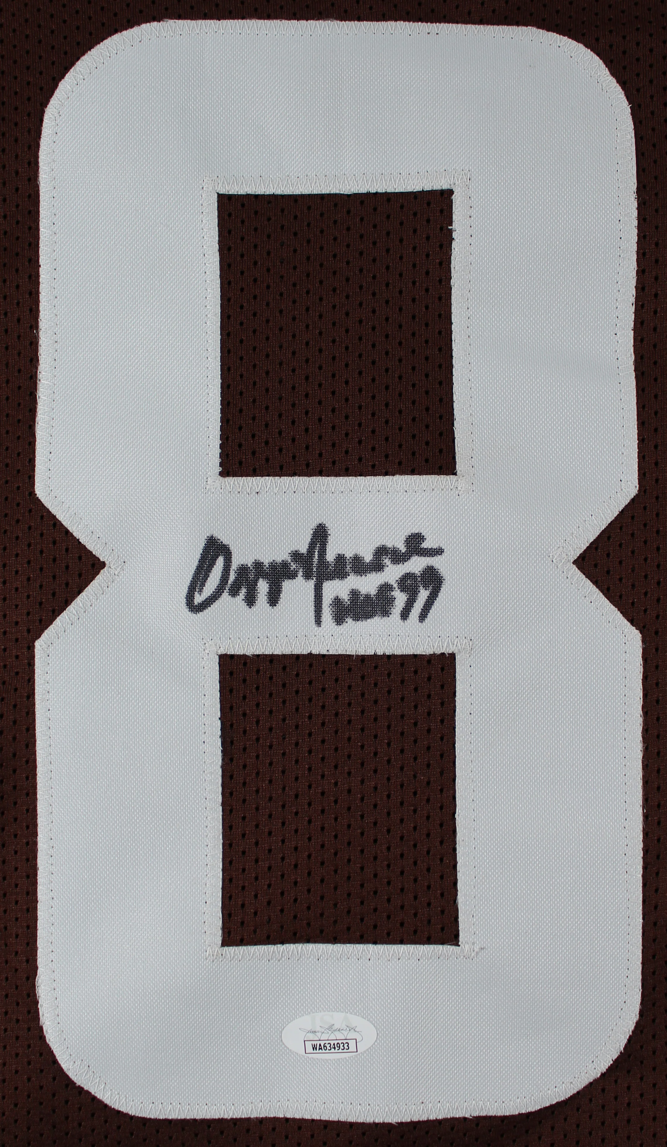 Ozzie Newsome "HOF 99" Authentic Signed Brown Pro Style Jersey JSA Witness - Image 3