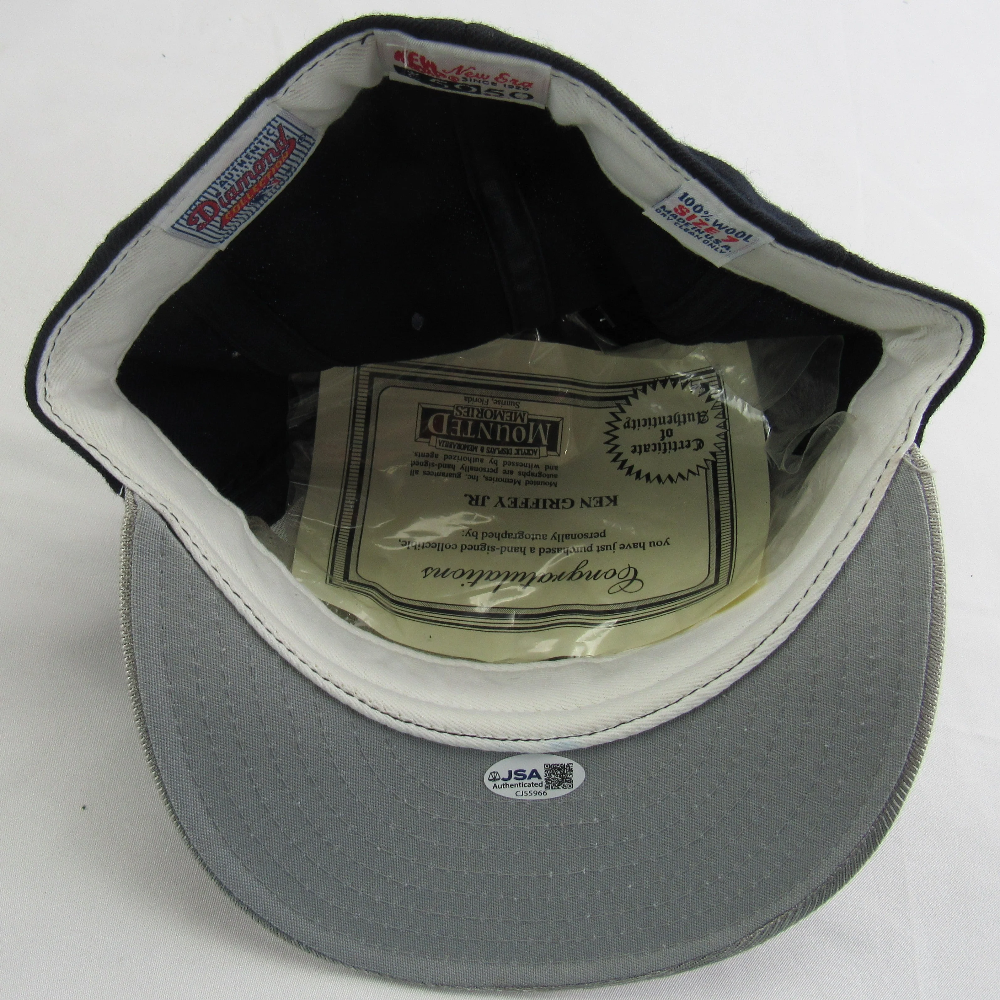 Ken Griffey Jr Signed Auto Baseball Hat JSA CJ55966 - Image 3