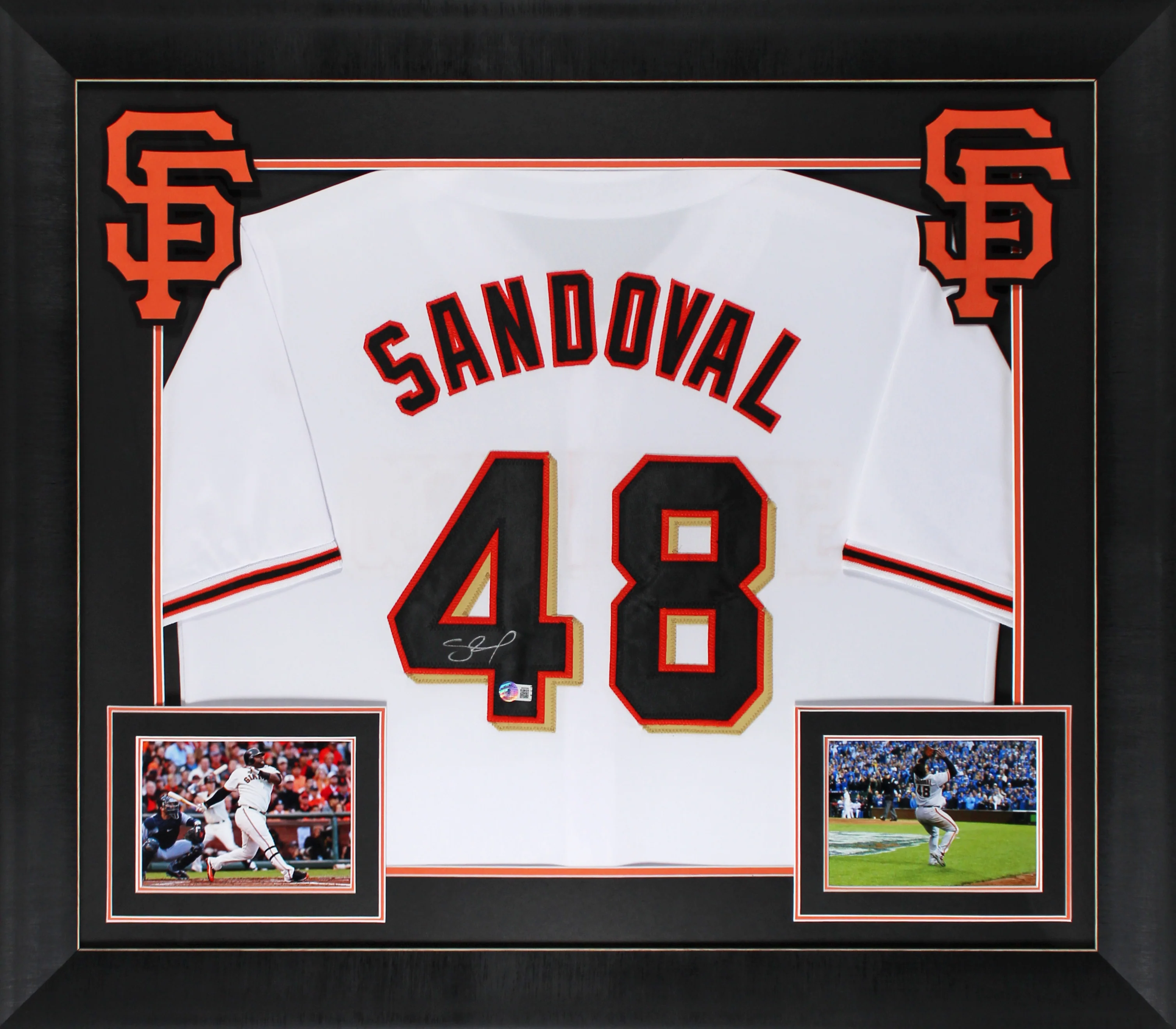 Pablo Sandoval Authentic Signed White Pro Style Framed Jersey BAS Witnessed - Image 2