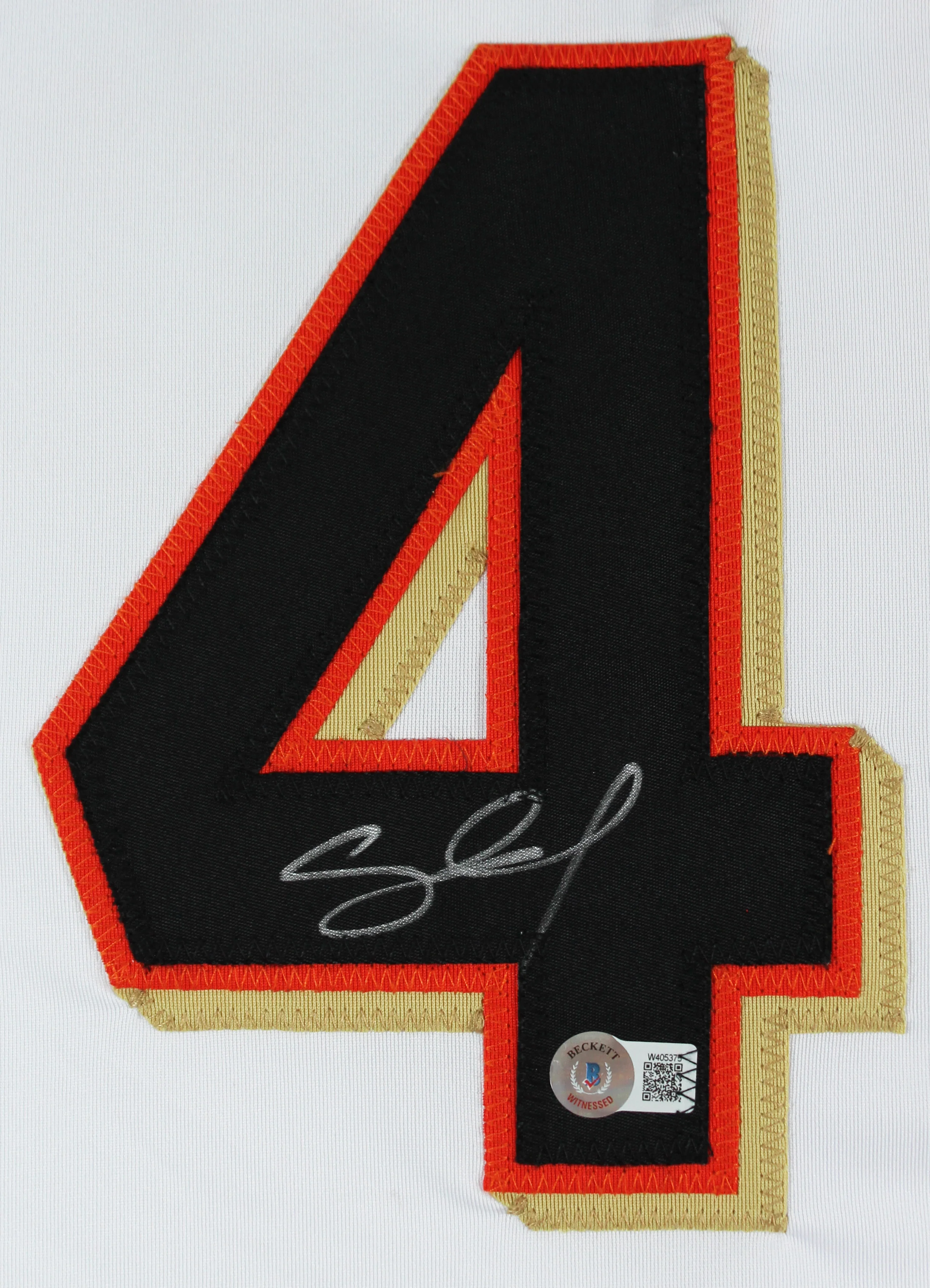 Pablo Sandoval Authentic Signed White Pro Style Jersey BAS Witnessed - Image 3