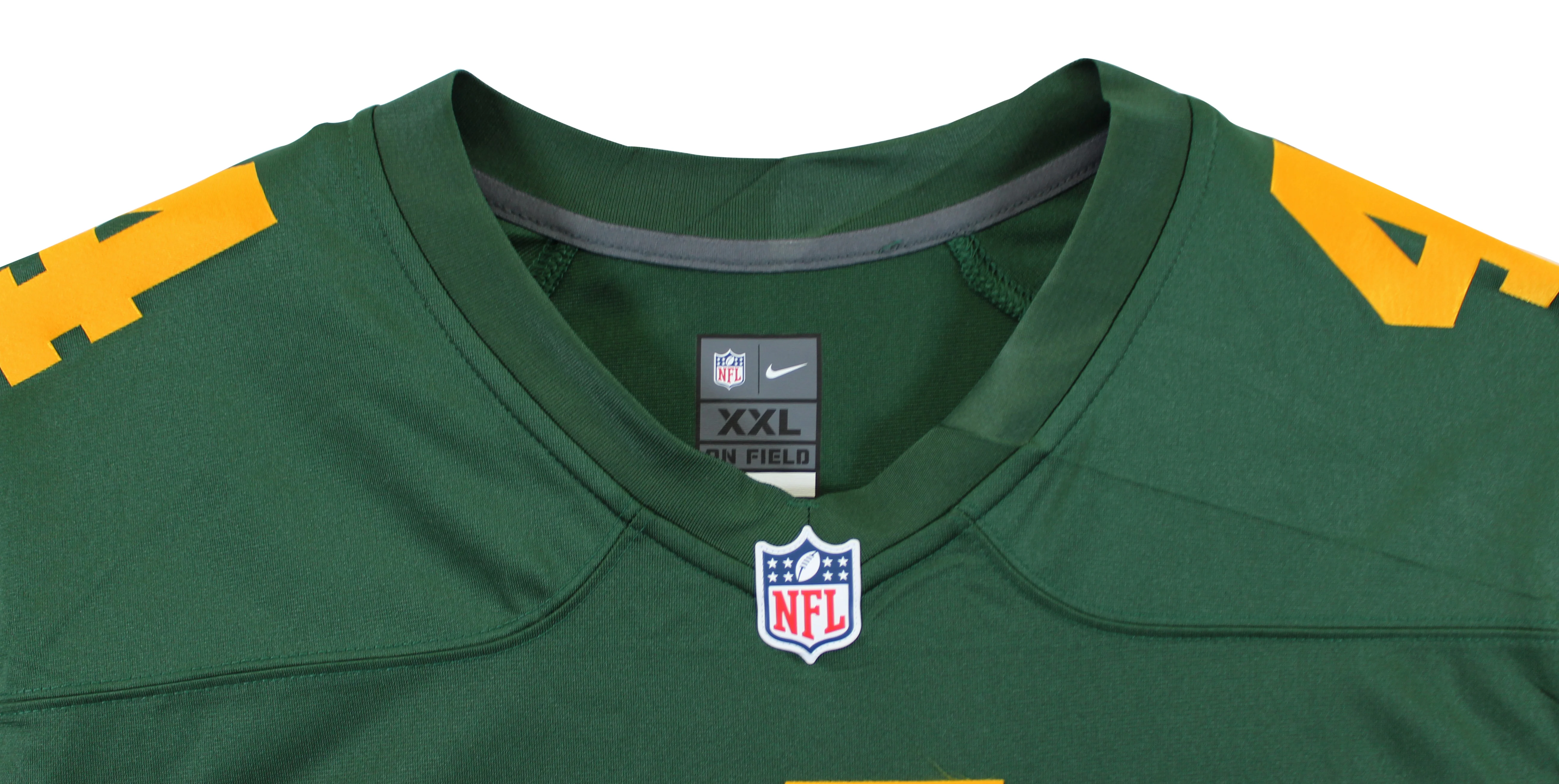 Packers Brett Favre Signed Green Color Rush Nike Limited Jersey BAS Witnessed - Image 4