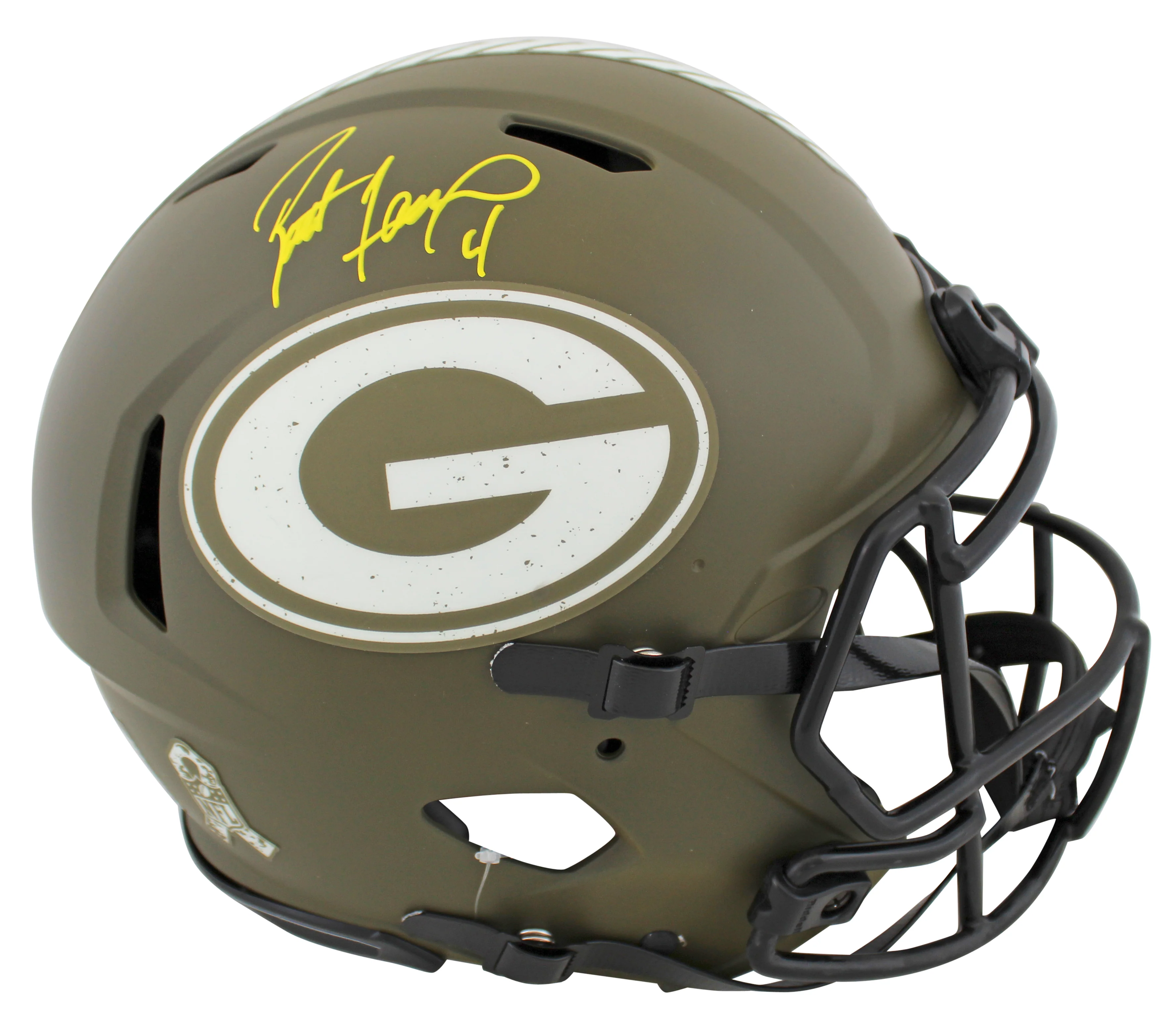 Packers Brett Favre Signed STS Full Size Speed Proline Helmet W/ Case BAS Wit - Image 3