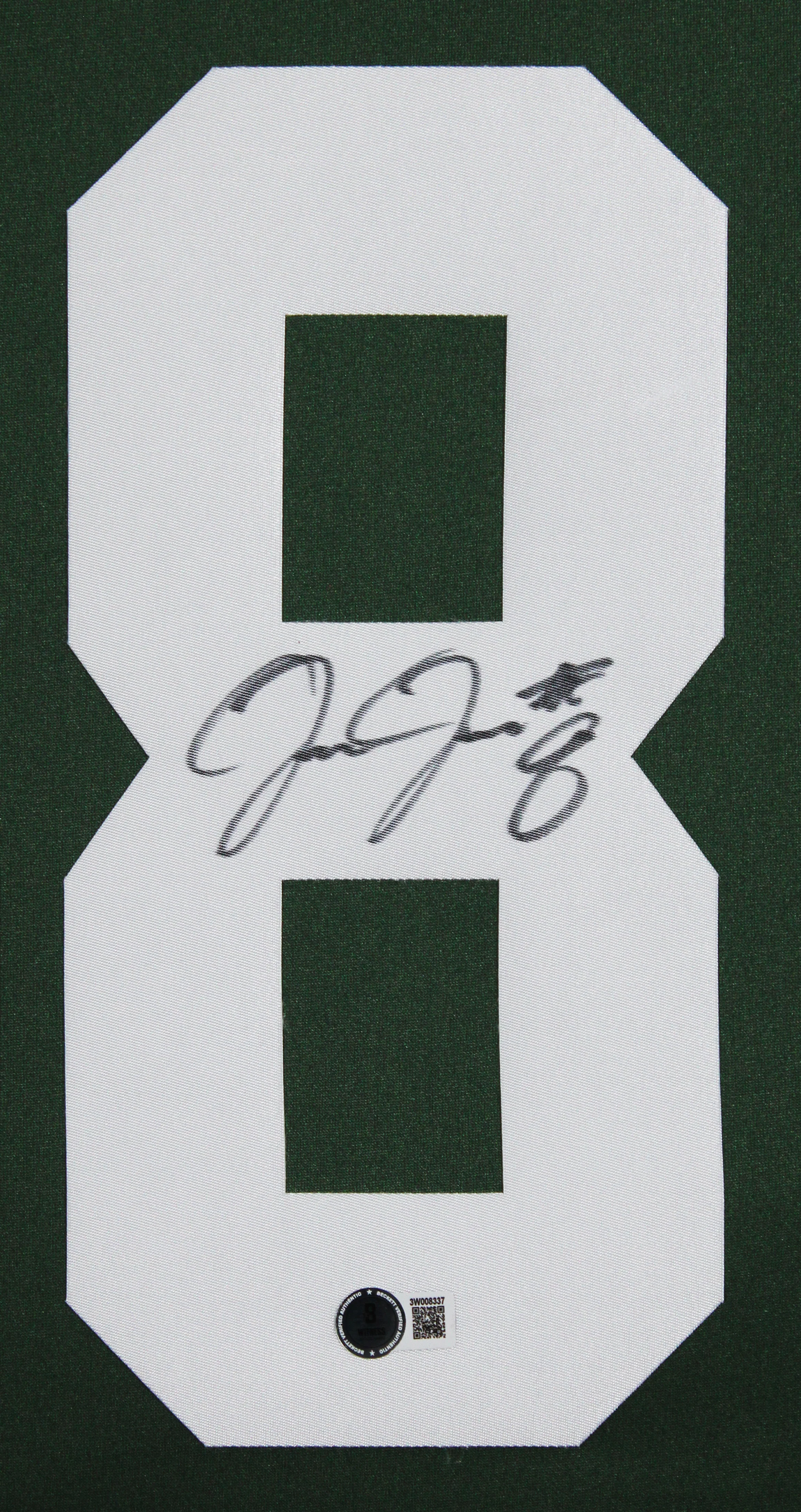Packers Josh Jacobs Authentic Signed Green Nike Game Framed Jersey BAS Witnessed - Image 3