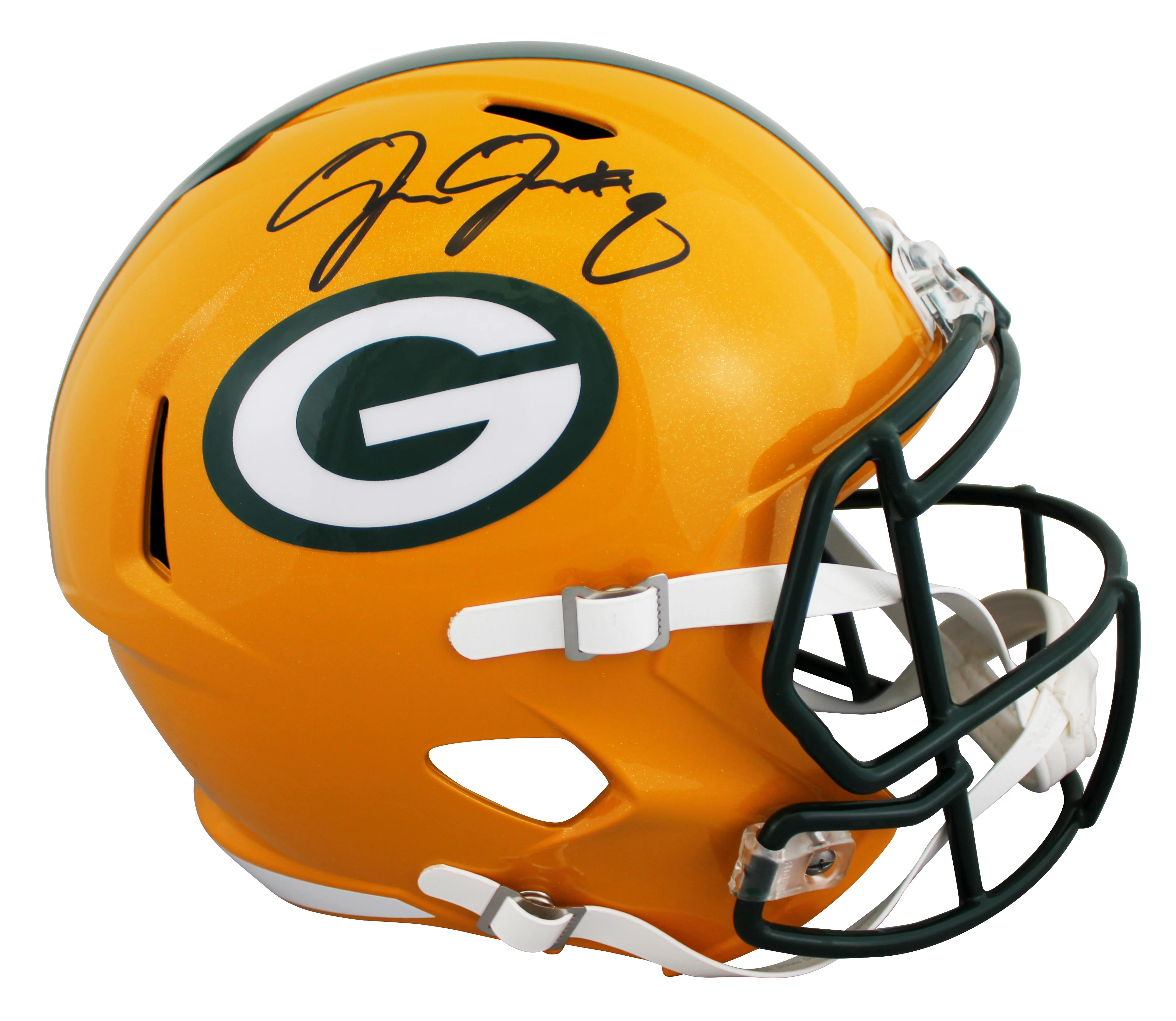Packers Josh Jacobs Signed Full Size Speed Rep Helmet W/ Case BAS Witnessed - Image 3
