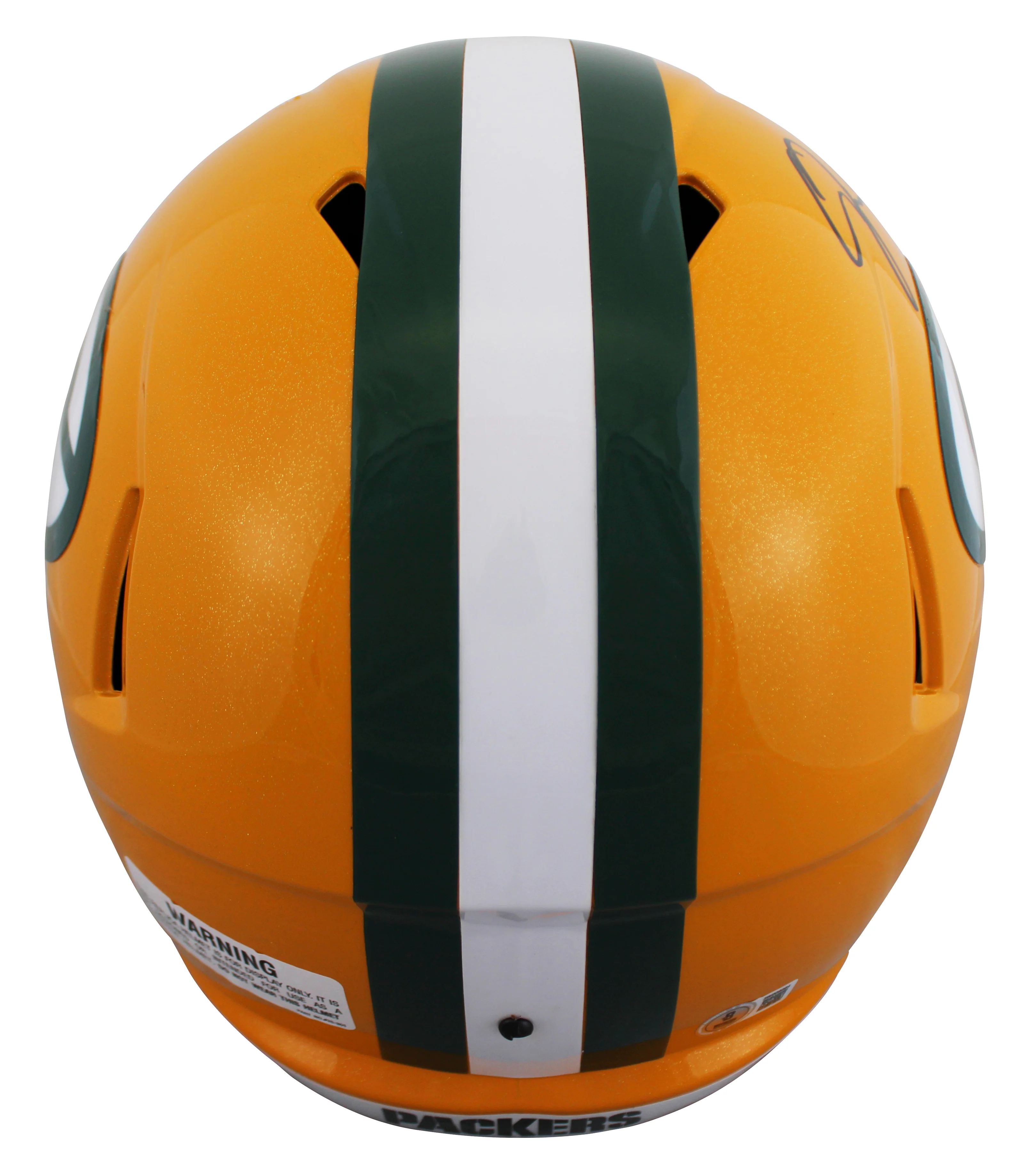 Packers Josh Jacobs Signed Full Size Speed Rep Helmet W/ Case BAS Witnessed - Image 4