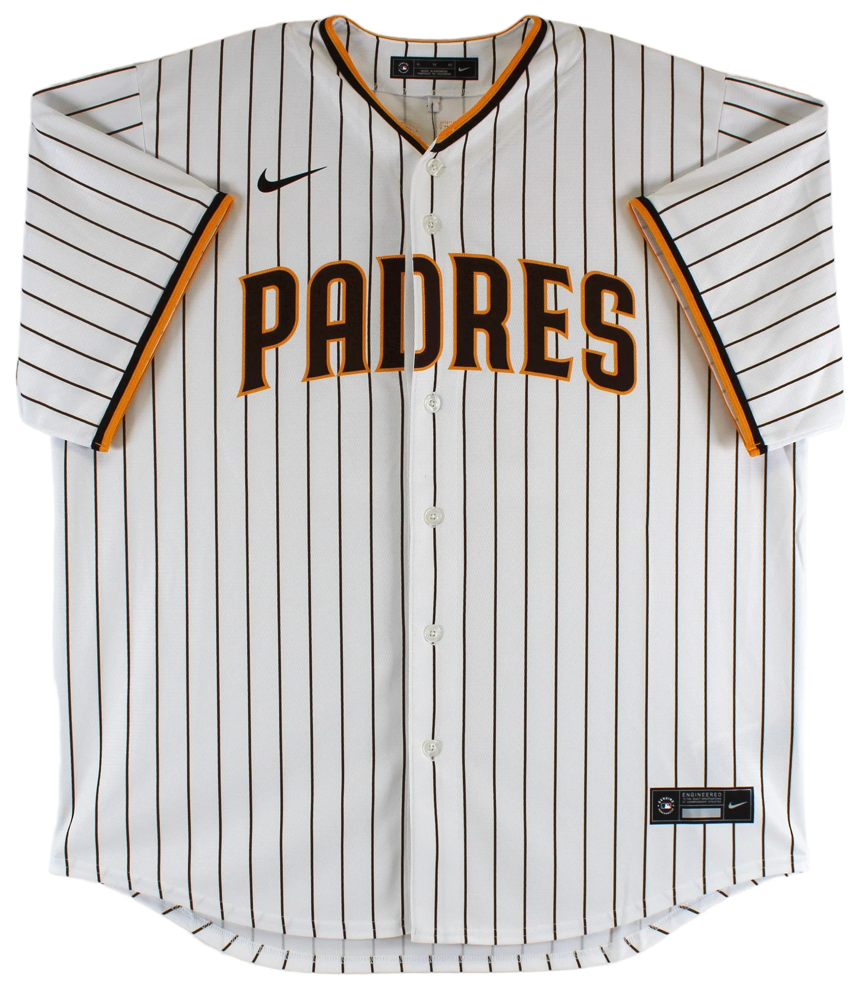 Padres Fernando Tatis Jr. Authentic Signed White Pinstriped Nike Jersey JSA Wit - Image 4