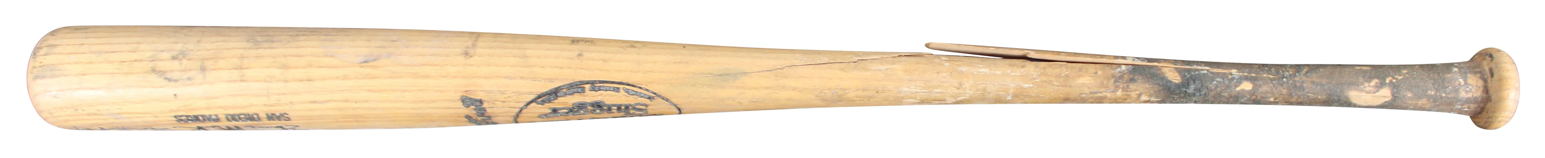 Padres Shane Mack Signed Game Used Louisville Slugger Player Model Bat BAS - Image 6