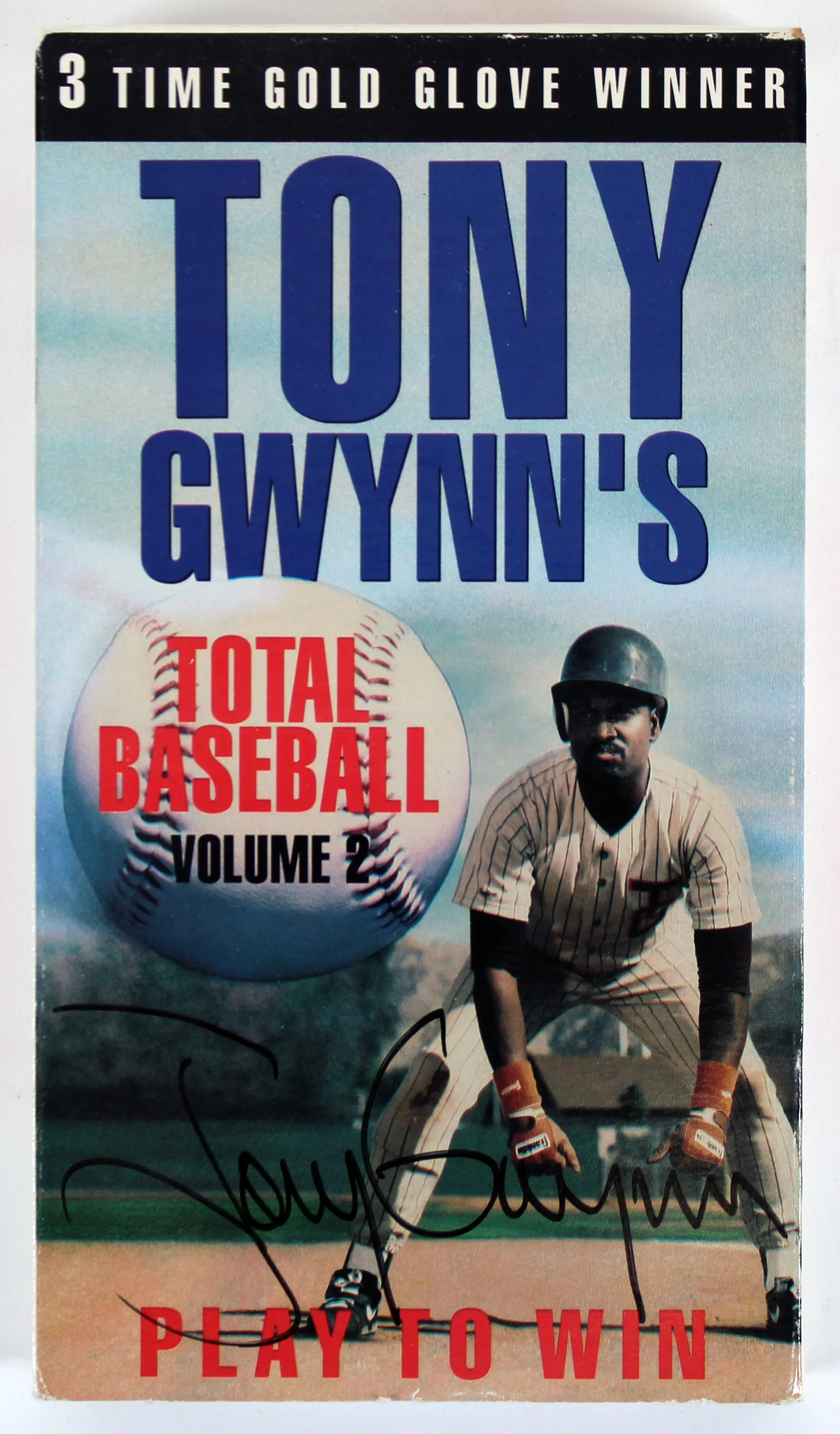 Padres Tony Gwynn Signed Play To Win Total Baseball Volume 2 VHS Tape BAS - Image 2