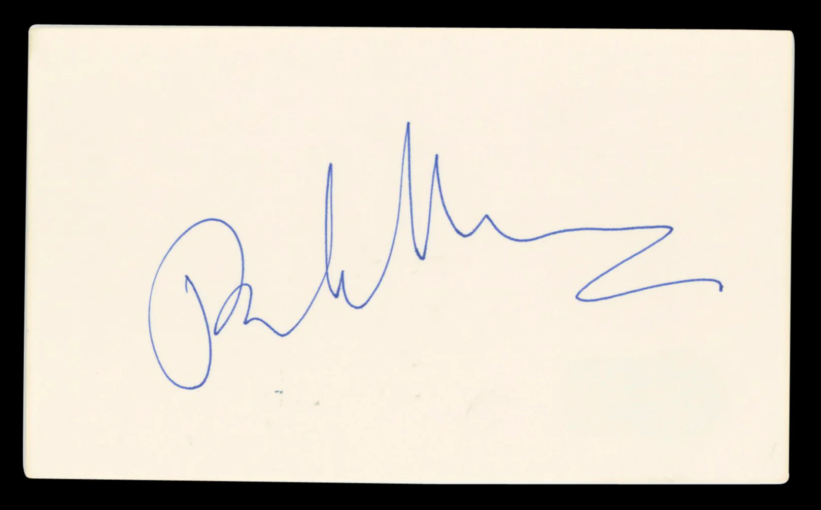 Pamela Mason Lady Possessed Authentic Signed 3x5 Index Card BAS #BV03107