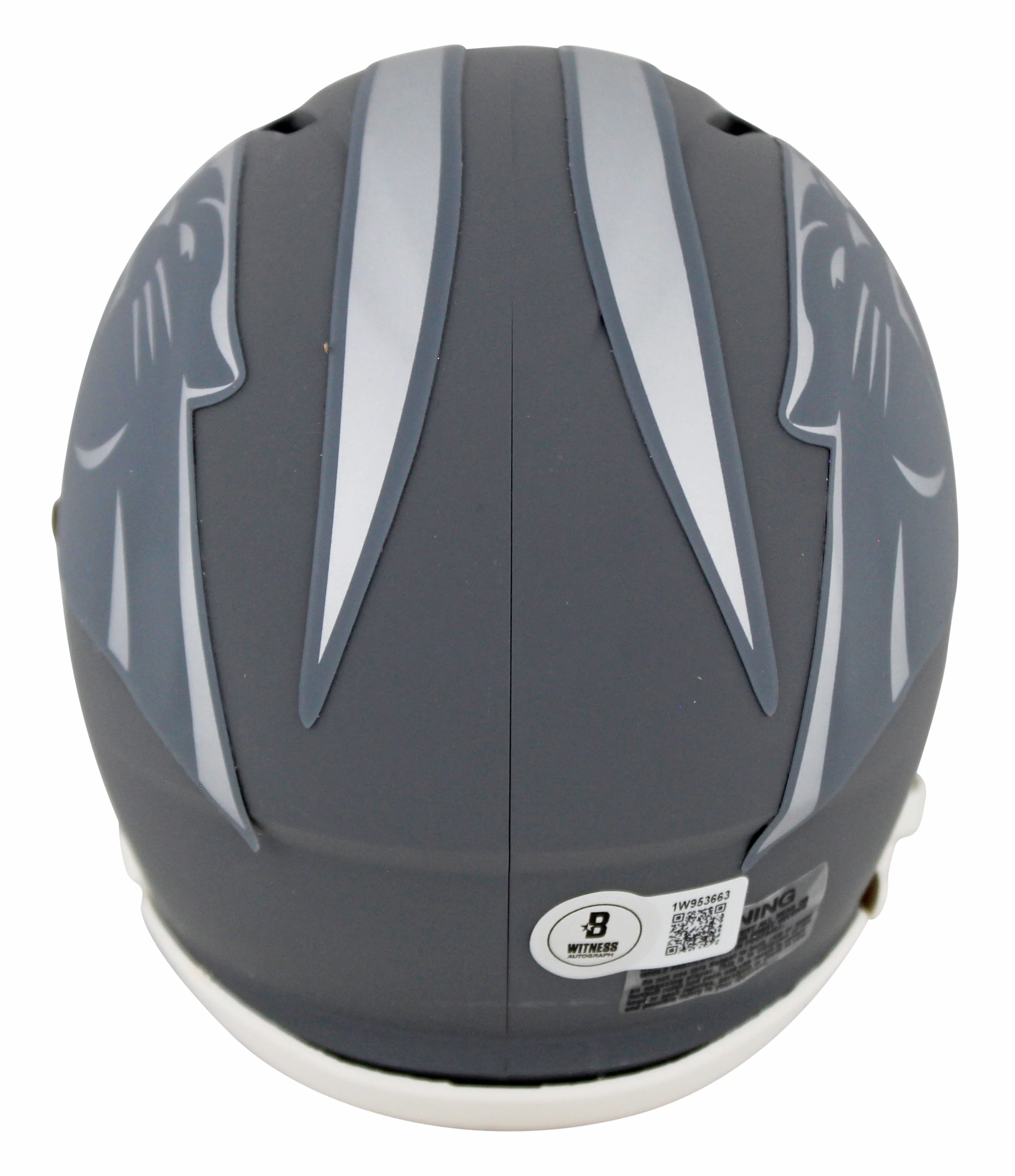 Panthers Julius Peppers Signed Slate Speed Mini Helmet W/ Case BAS Witnessed - Image 4