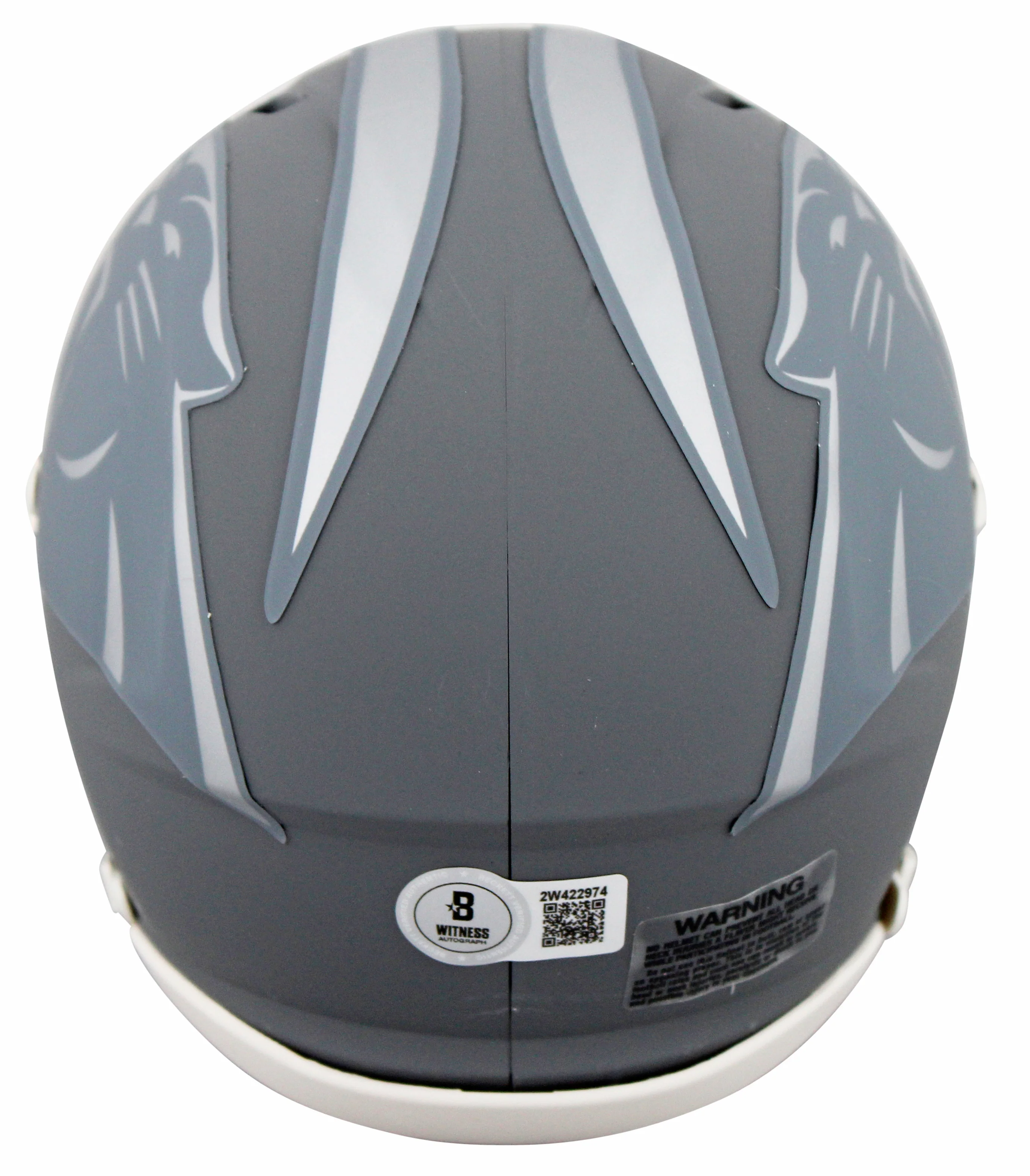 Panthers Luke Kuechly Authentic Signed Slate Speed Mini Helmet BAS Witnessed - Image 3