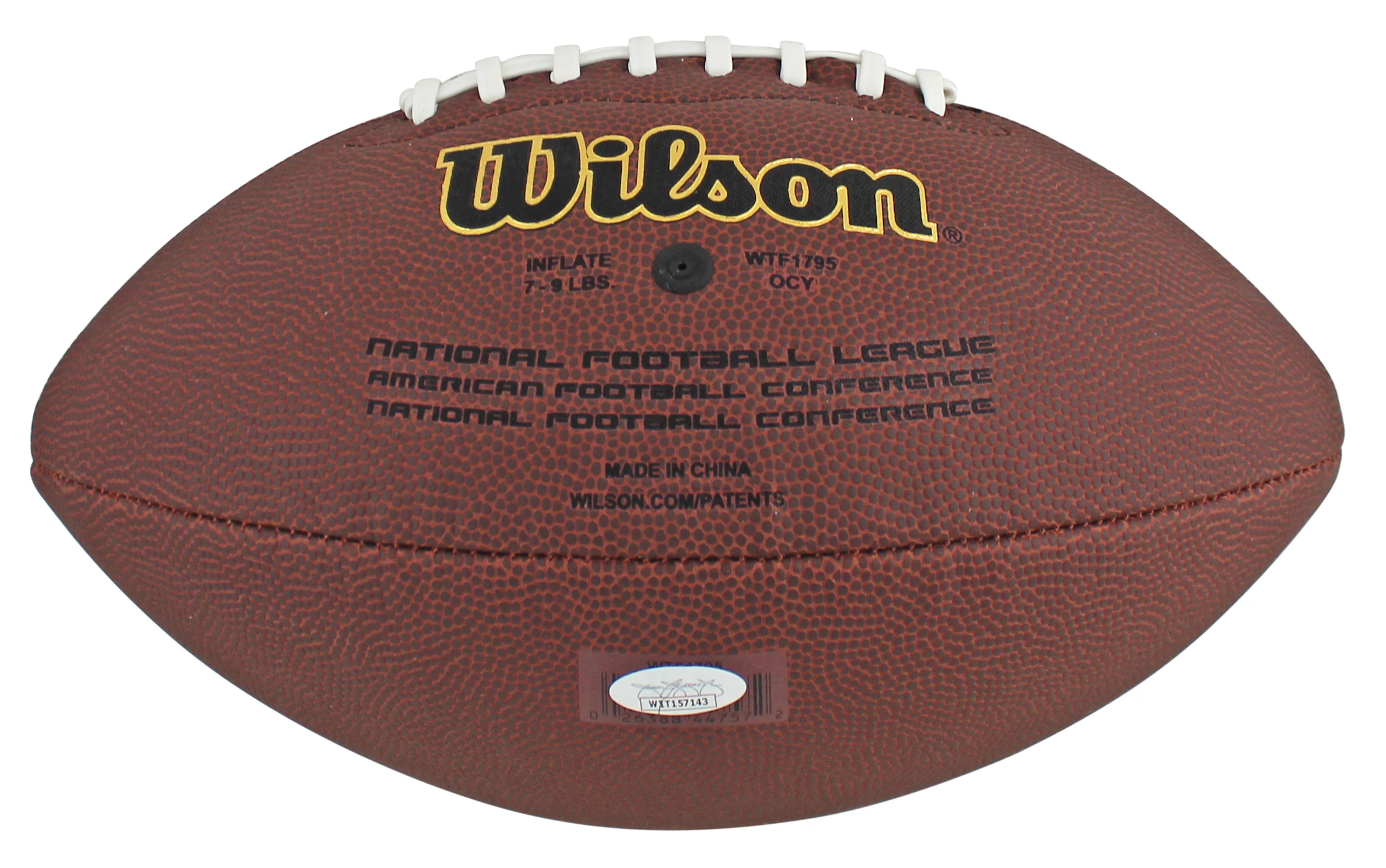 Panthers Miles Sanders Authentic Signed Wilson Super Grip Nfl Football JSA Witness - Image 4
