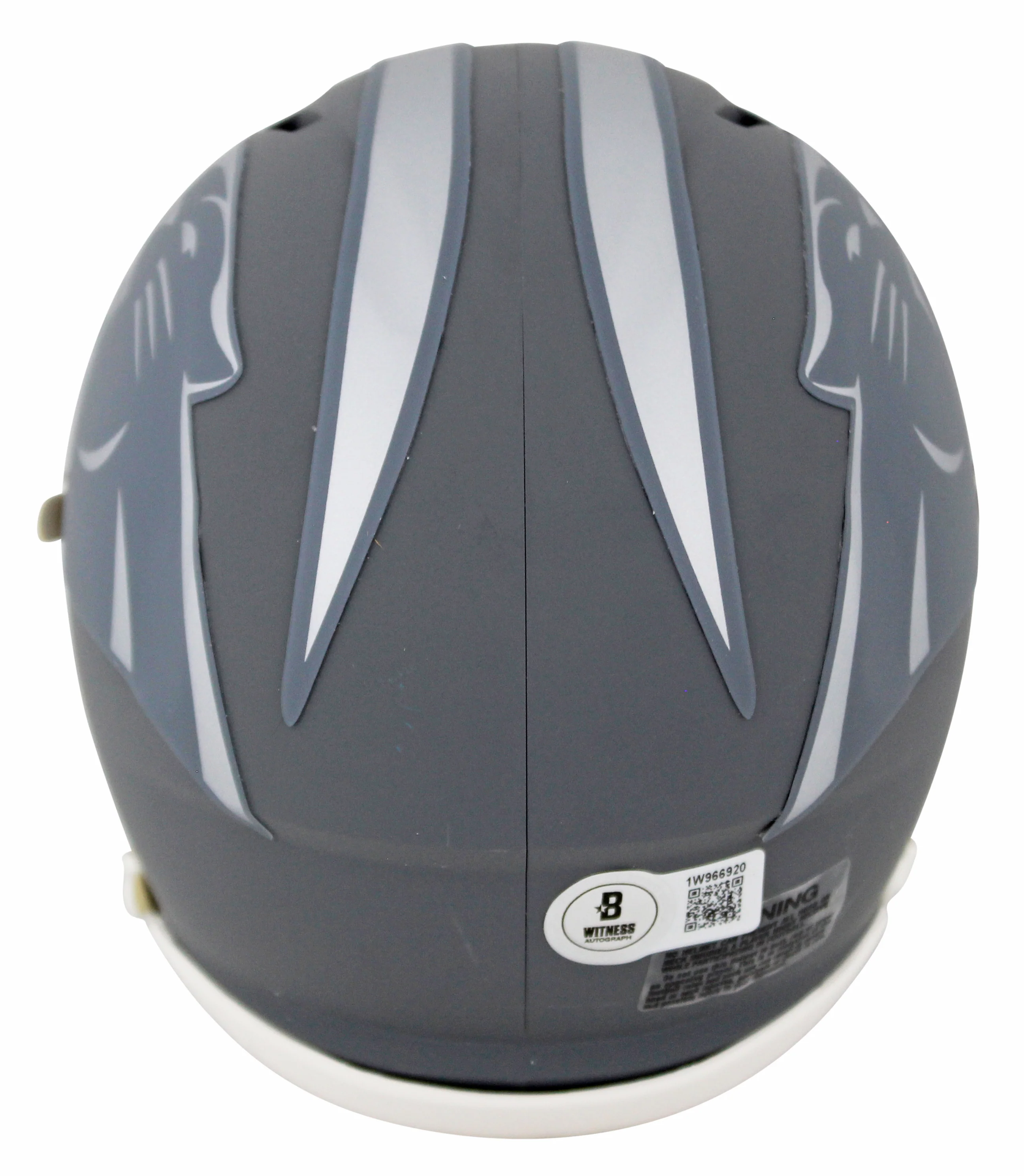 Panthers Xavier Legette Authentic Signed Slate Speed Mini Helmet BAS Witnessed - Image 3