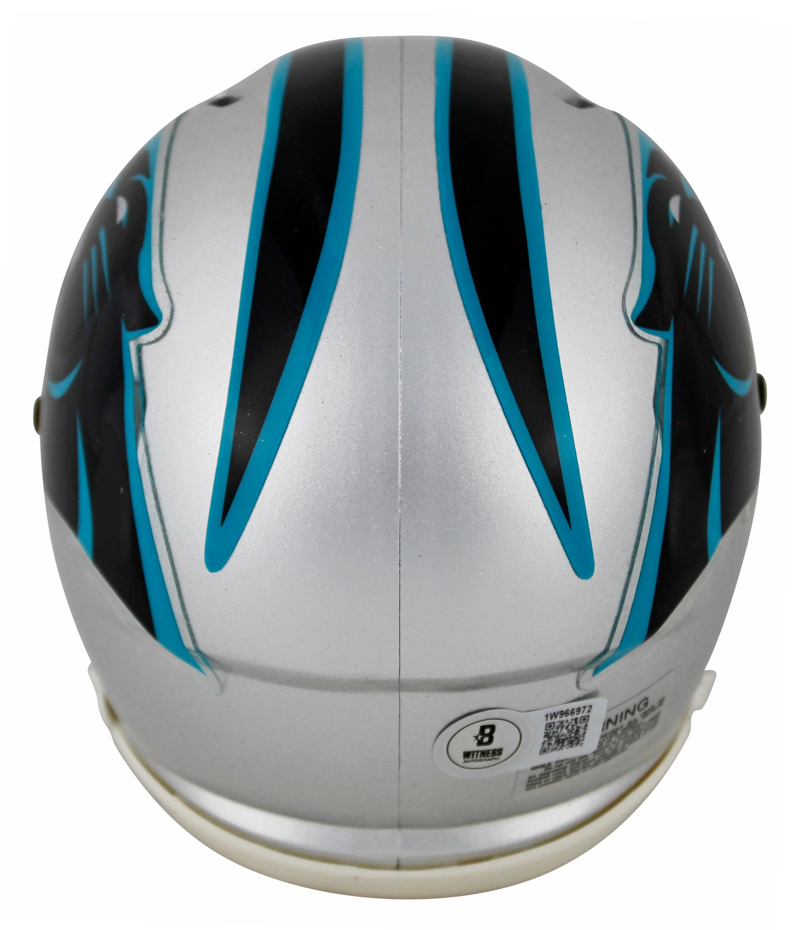 Panthers Xavier Legette Authentic Signed Speed Mini Helmet w/ Case BAS Witnessed - Image 4