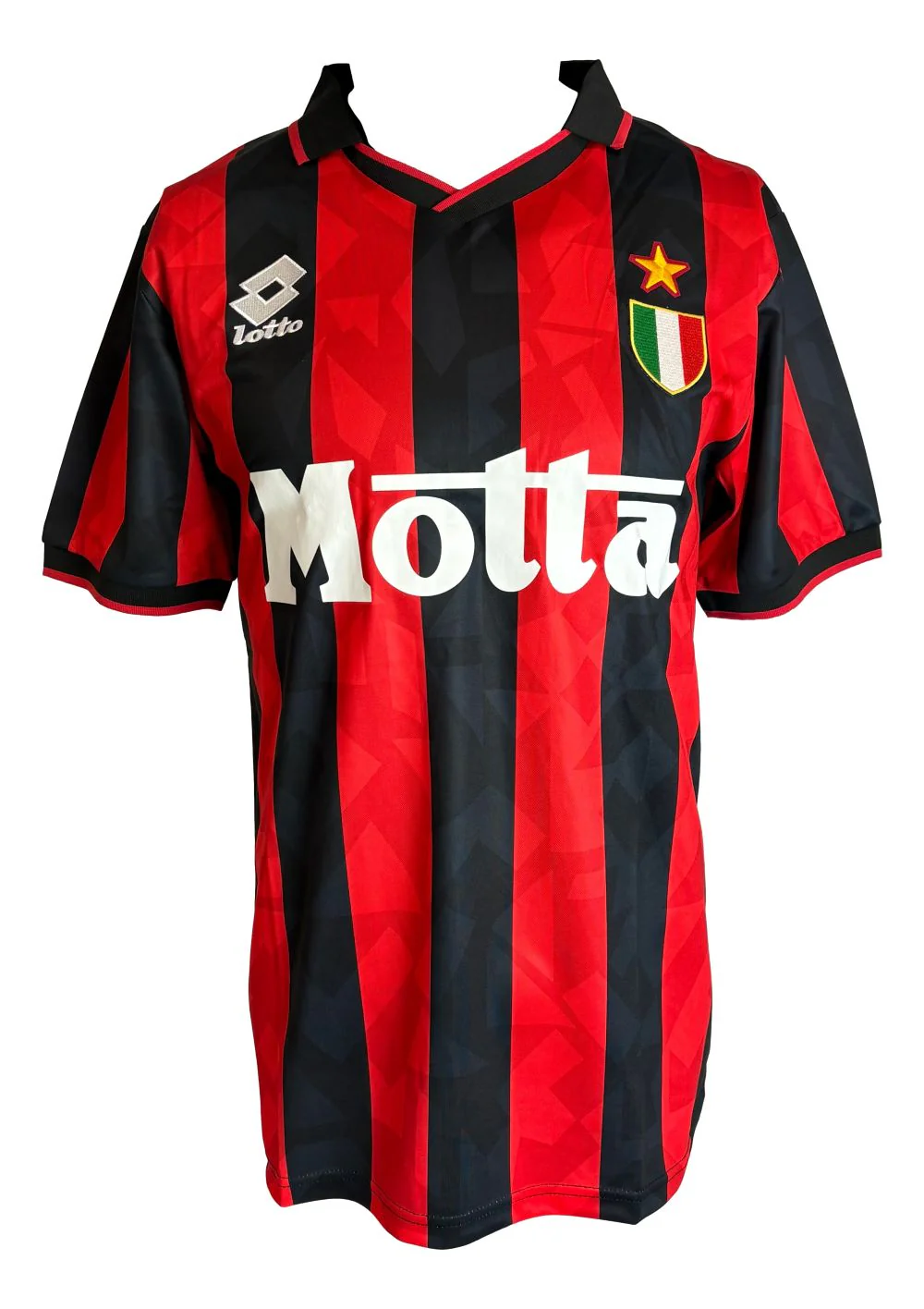 Paolo Maldini Signed AC Milan 1993/94 Lotto Soccer Jersey BAS - Image 3