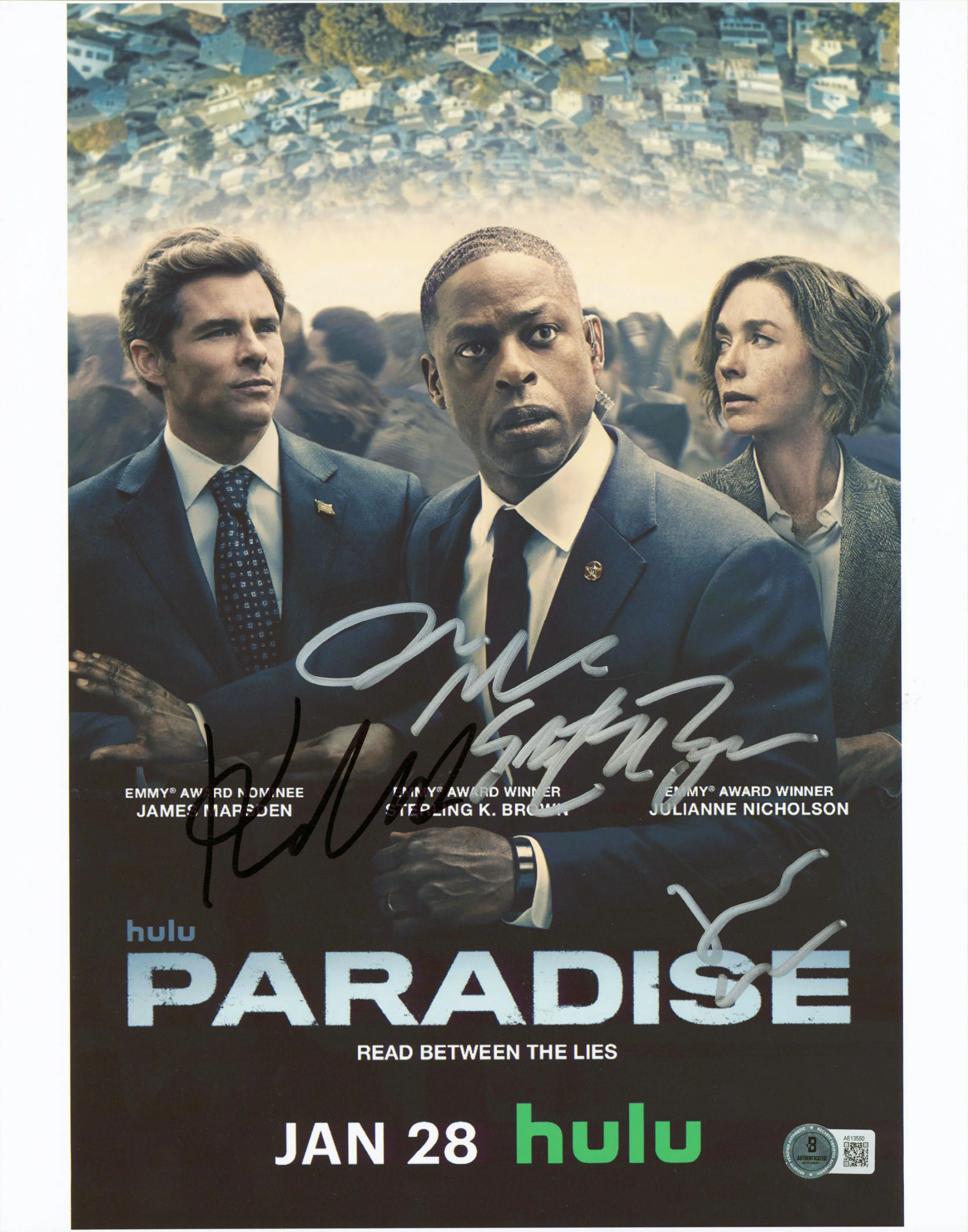 Paradise (4) Brown, Marsden, Nicholson, Marshall Signed 11x14 Photo BAS #AE13550