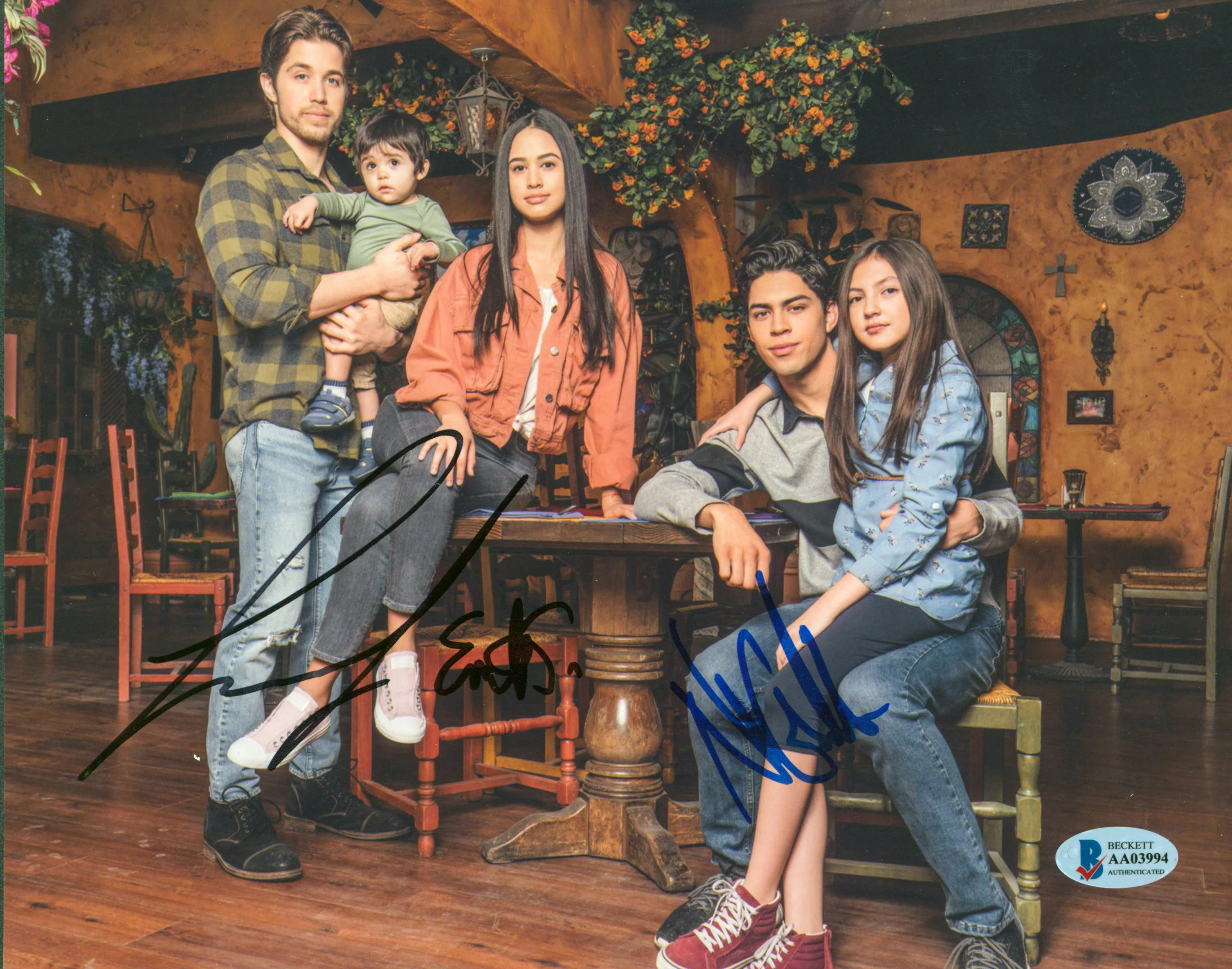 Party of Five (3) Tosta, Guardado & Larracuente Signed 8x10 Photo BAS #AA03994 - Image 2