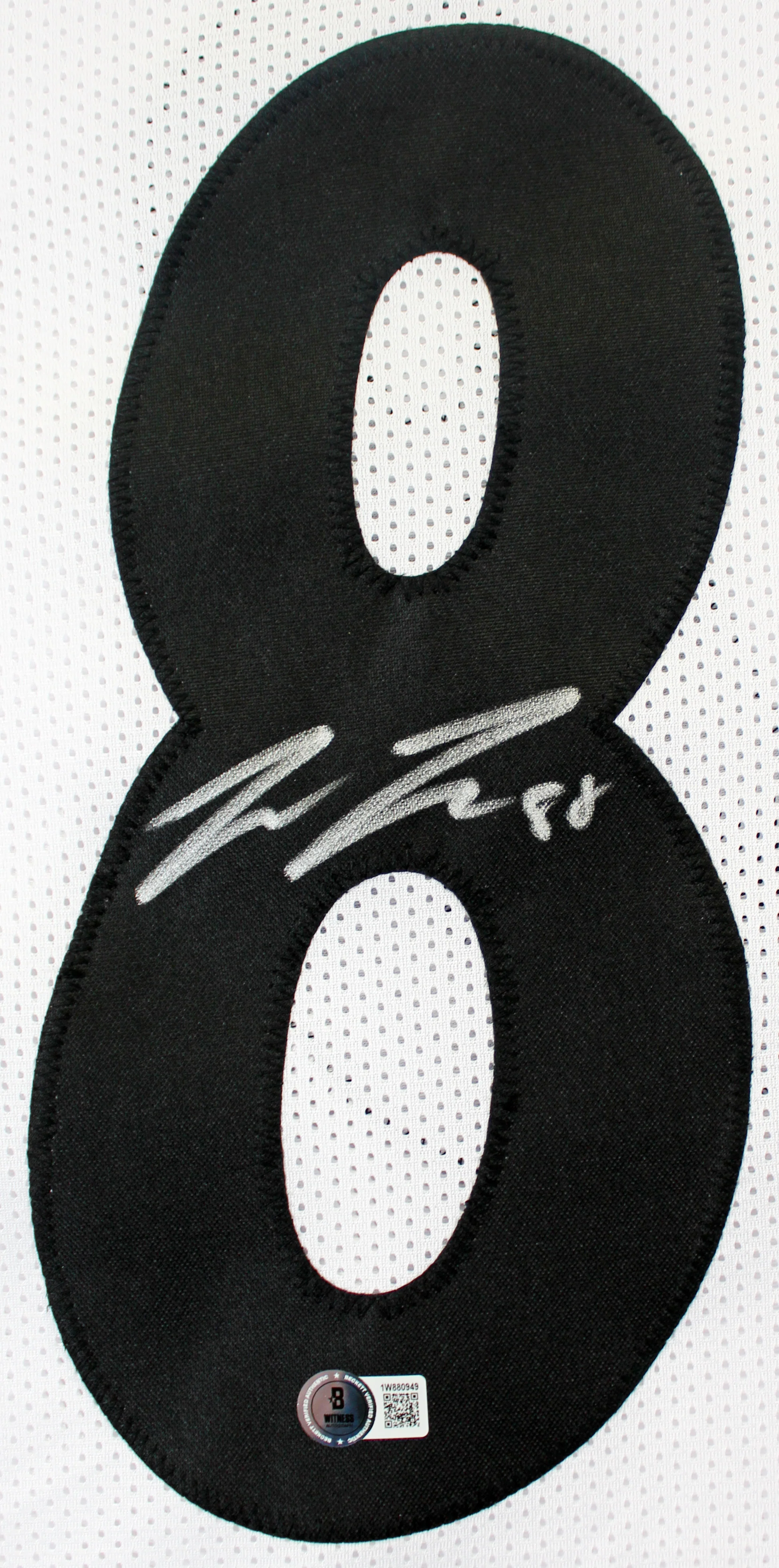 Pat Freiermuth Authentic Signed White Pro Style Jersey Autographed BAS Witnessed - Image 3