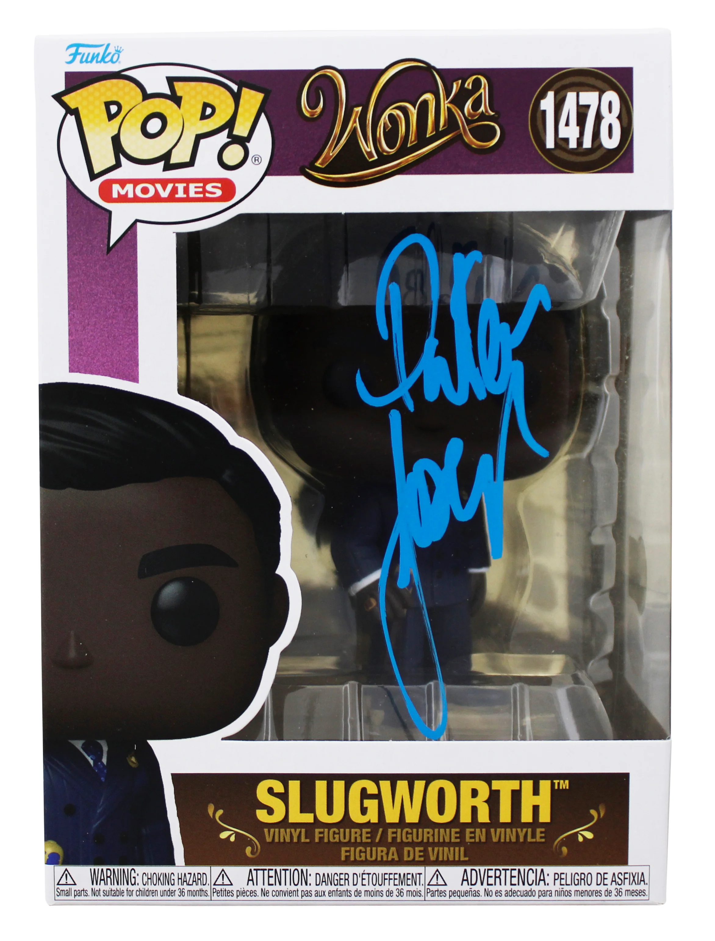 Paterson Joseph Wonka Signed Slugworth #1478 Funko Pop Vinyl Figure BAS #BU55066 - Image 2