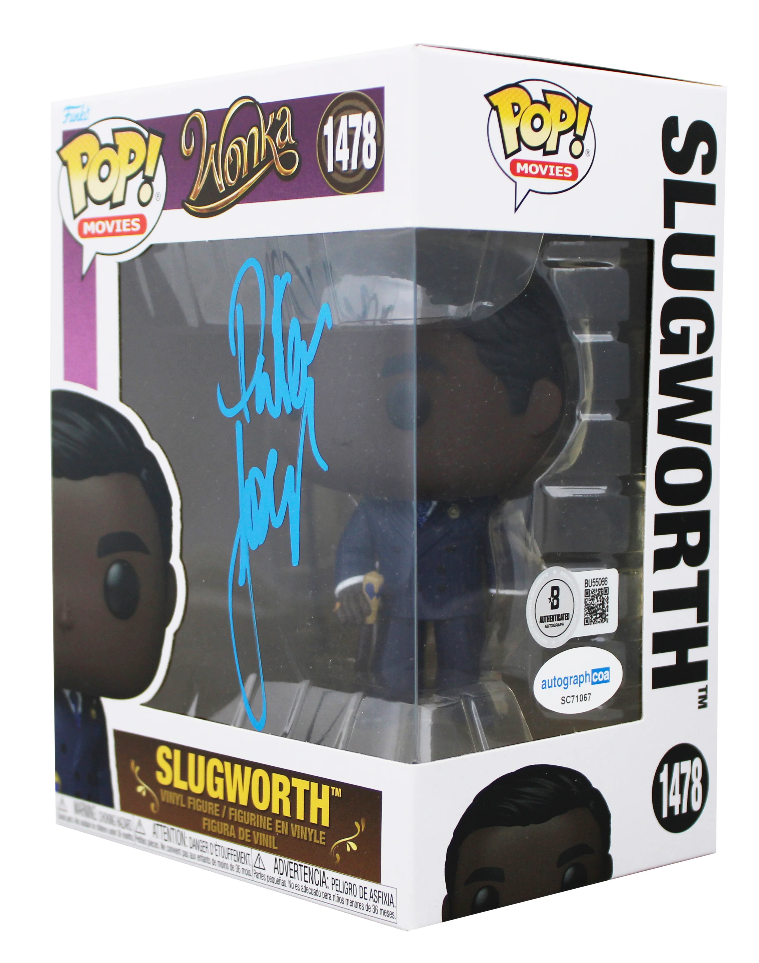 Paterson Joseph Wonka Signed Slugworth #1478 Funko Pop Vinyl Figure BAS #BU55066 - Image 3