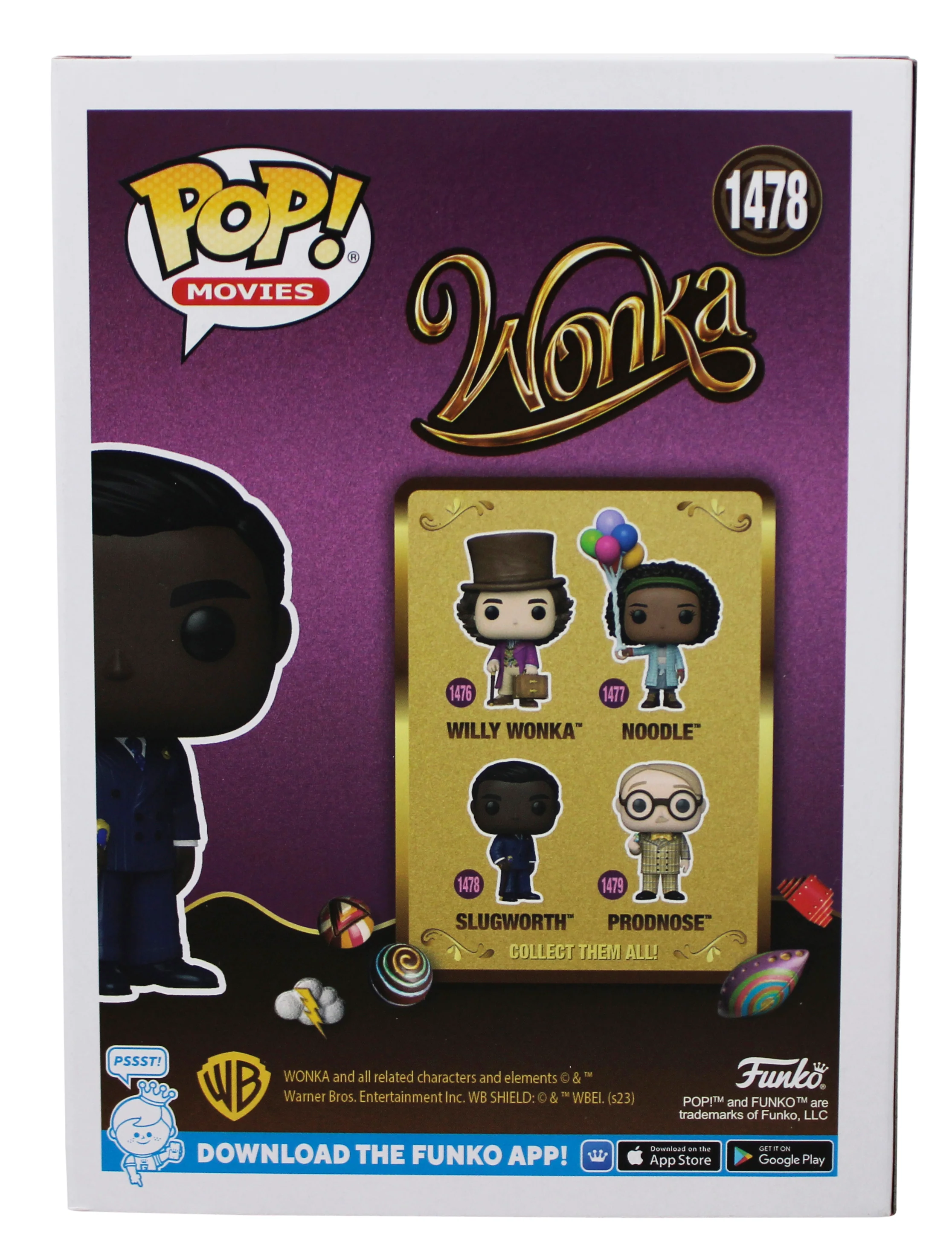 Paterson Joseph Wonka Signed Slugworth #1478 Funko Pop Vinyl Figure BAS #BU55066 - Image 6