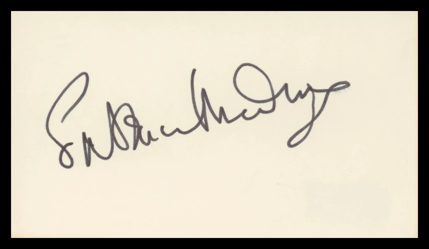 Patricia Medina Mr. Arkadin Authentic Signed 3x5 Index Card BAS #BV03101