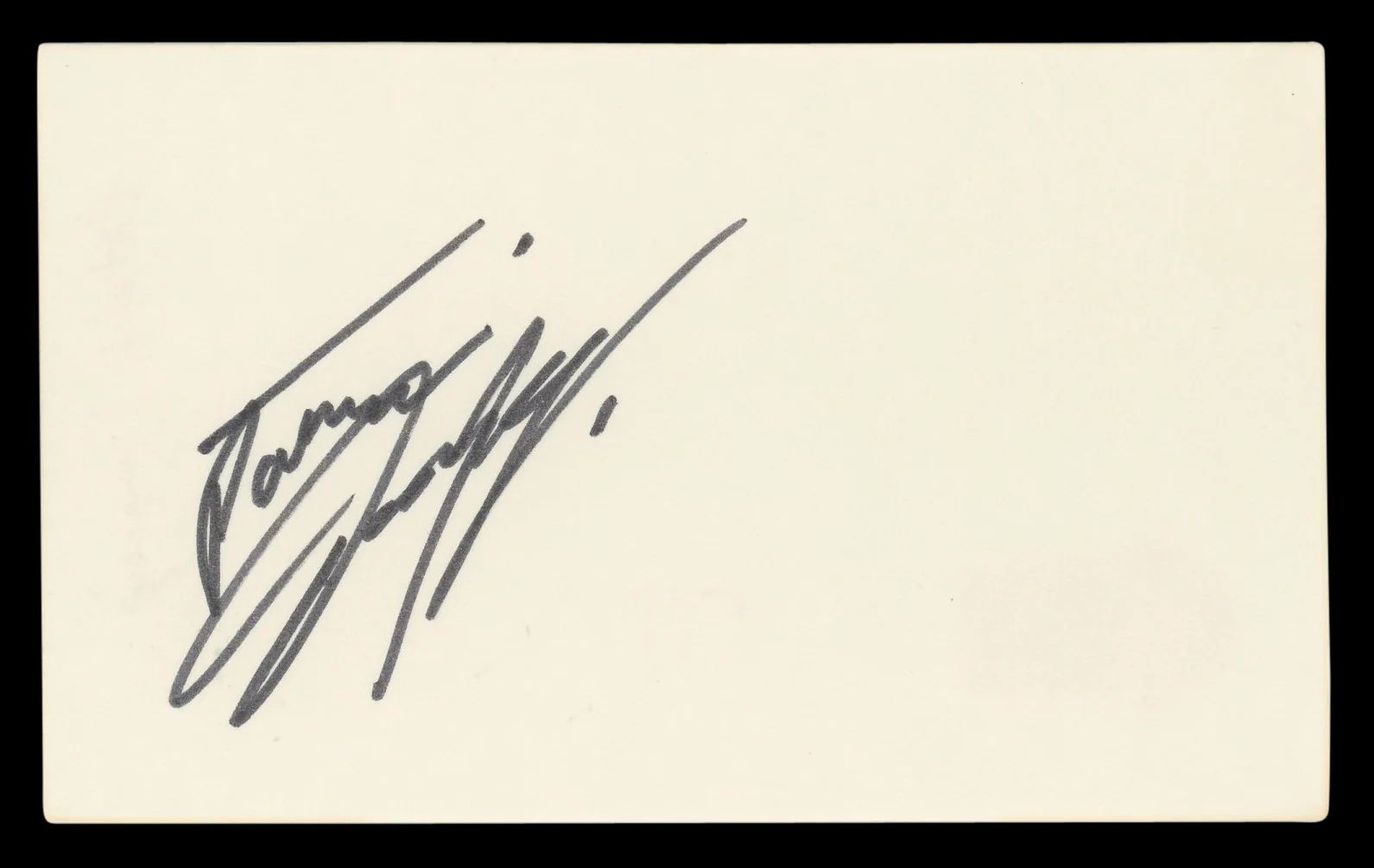 Patrick Dempsey Grey's Anatomy Authentic Signed 3x5 Index Card BAS #BL98502 - Image 2