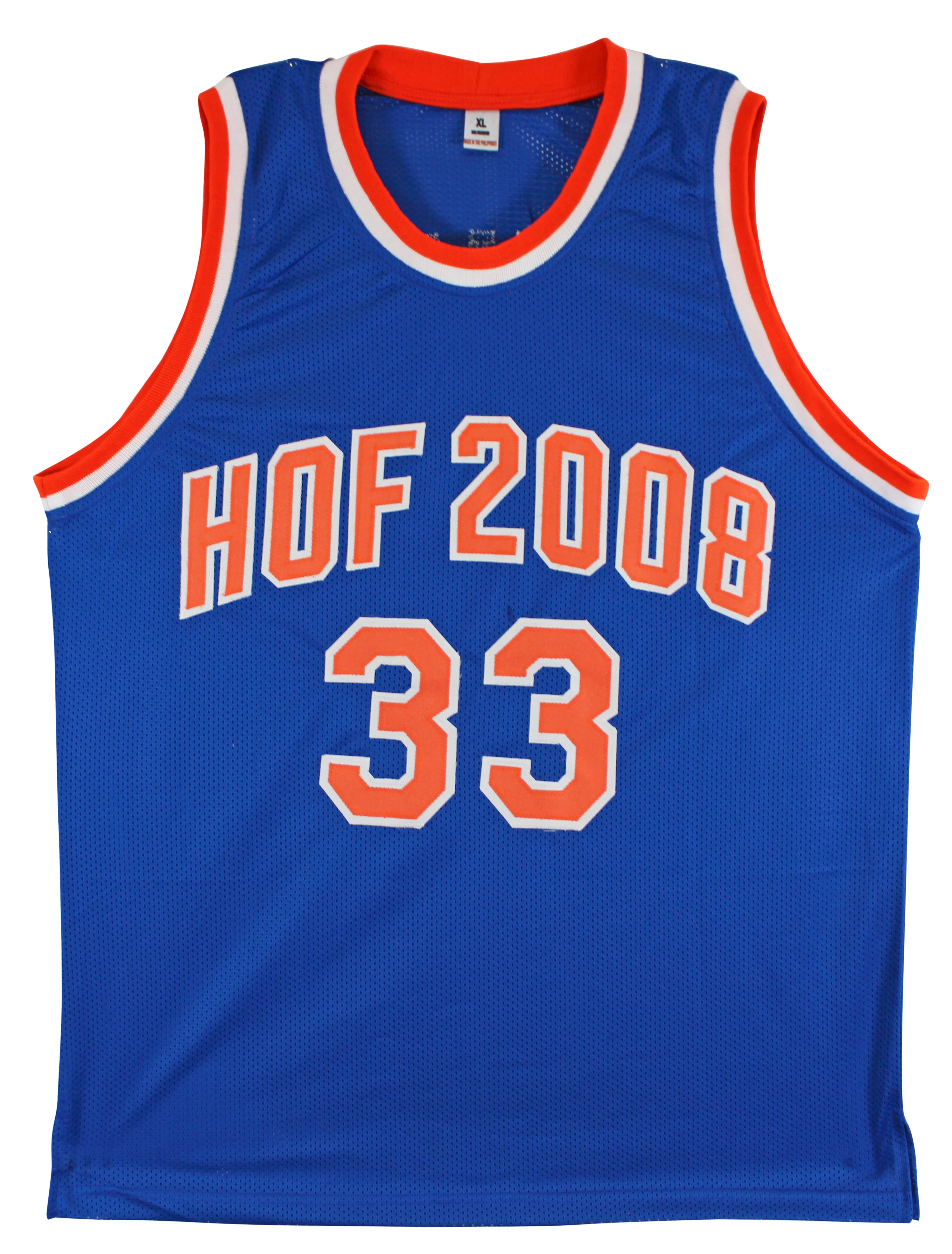 Patrick Ewing Authentic Signed Blue Pro Style Jersey Autographed BAS - Image 4