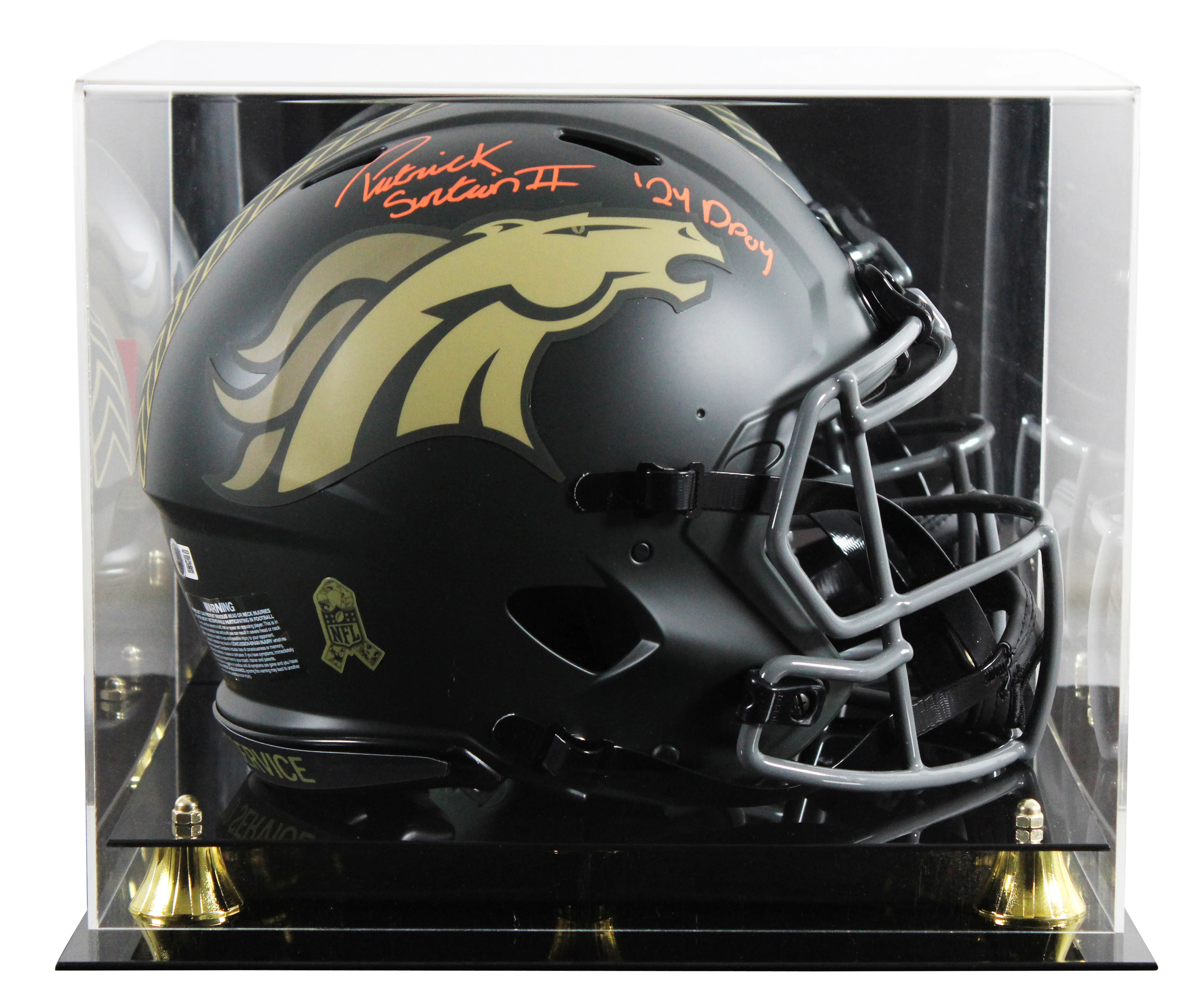 Patrick Surtain II "24 DPOY" Signed STS IV F/S Speed Proline Helmet W/ Case BAS