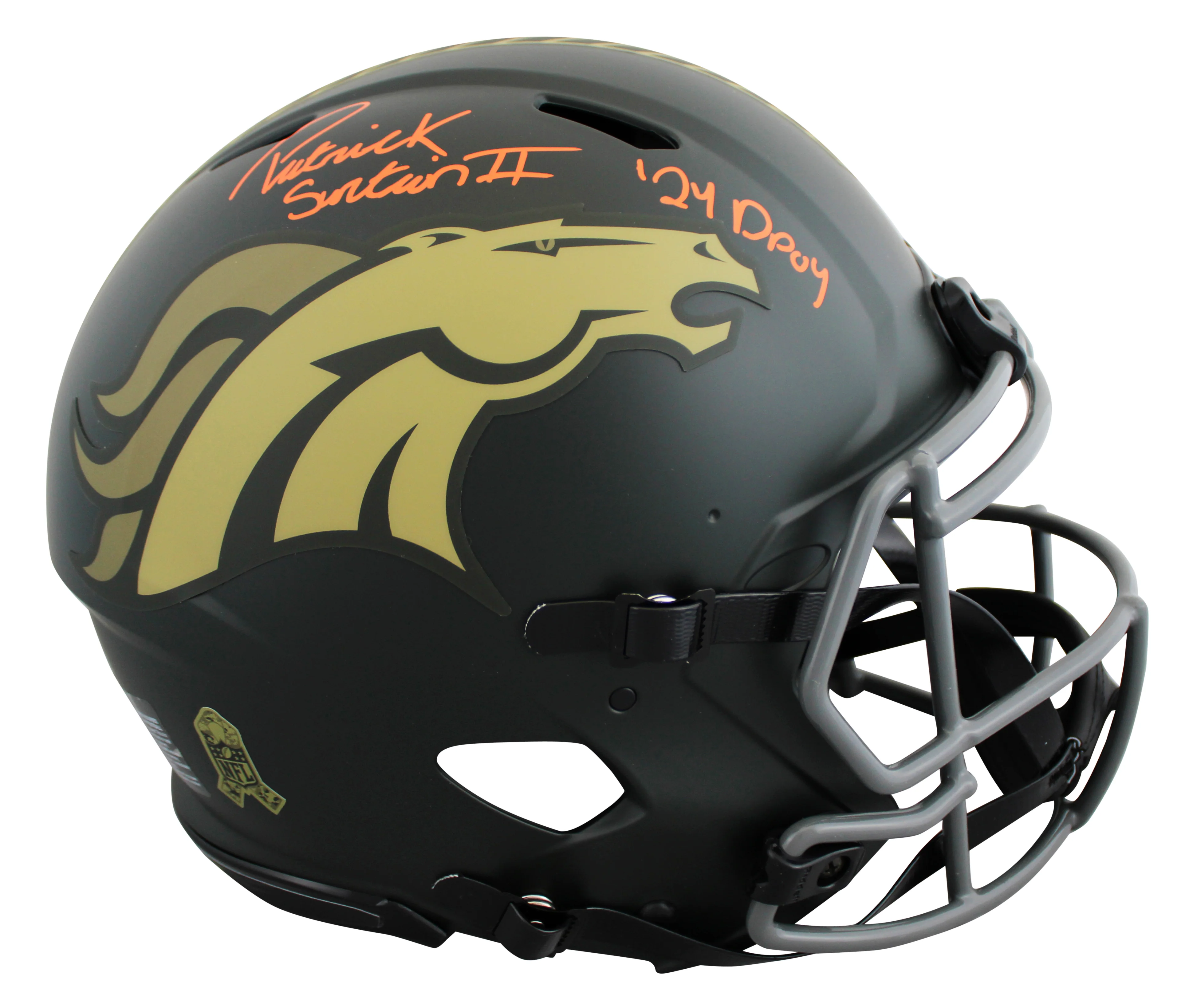 Patrick Surtain II "24 DPOY" Signed STS IV F/S Speed Proline Helmet W/ Case BAS - Image 3