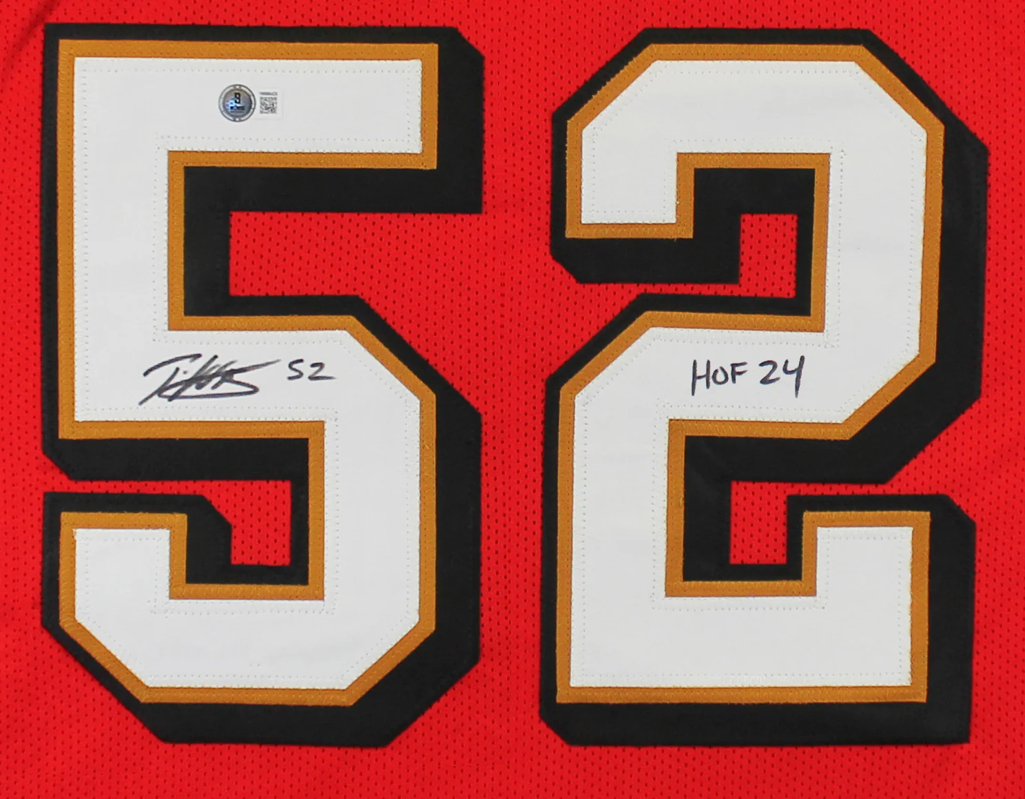 Patrick Willis "HOF 24" Signed Red Pro Style Framed Jersey w/ Dropshadow BAS W 2 - Image 3