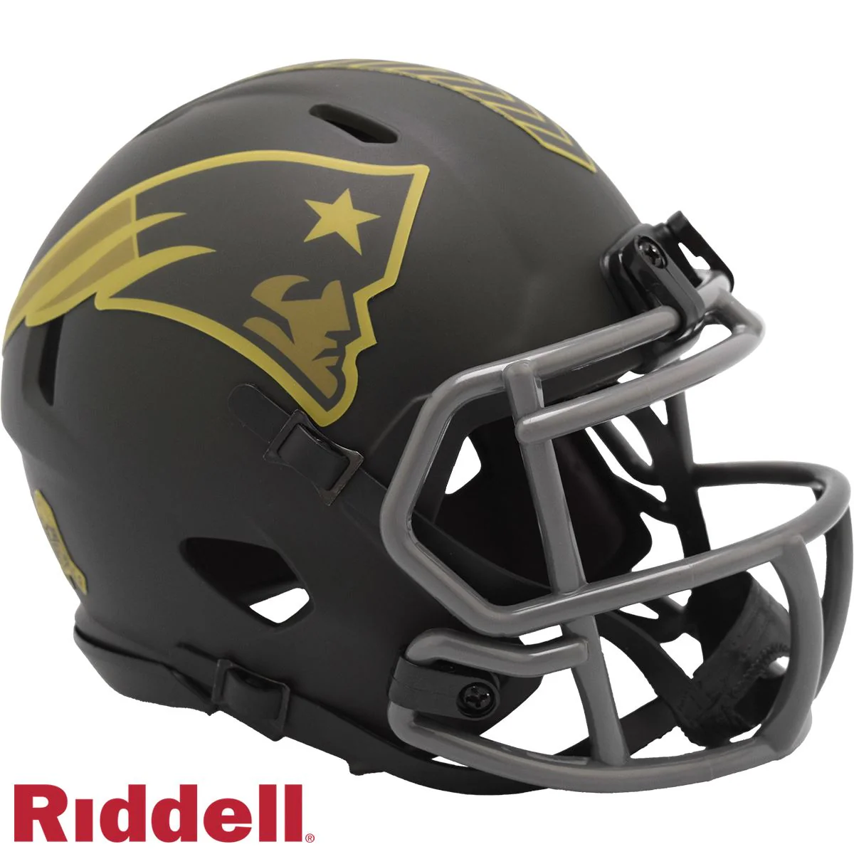 New England Patriots 2025 Salute to Service Riddell Speed Mini Football Helmet