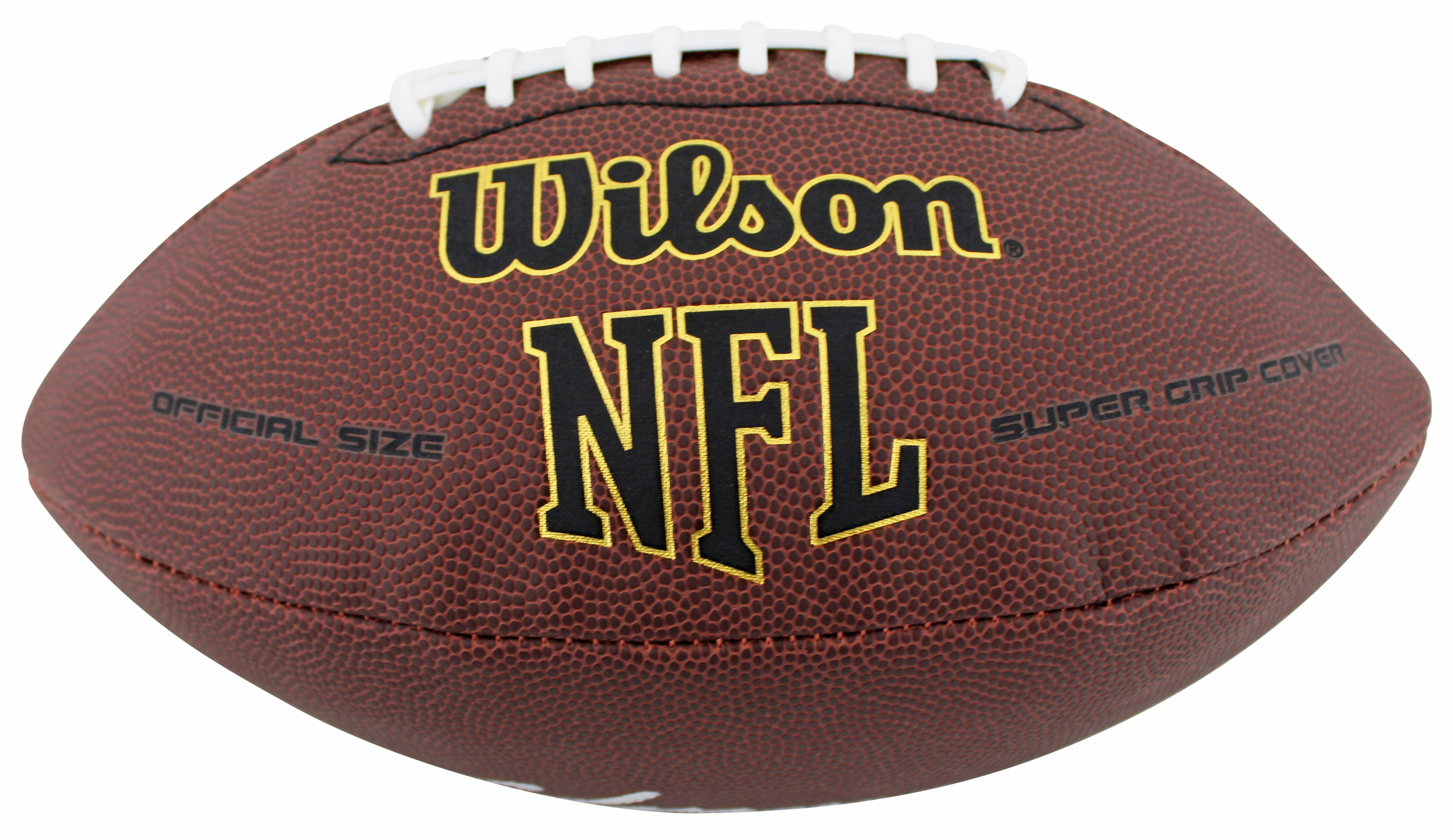 Patriots Christian Gonzalez Signed Wilson Super Grip Nfl Football BAS Witnessed - Image 2