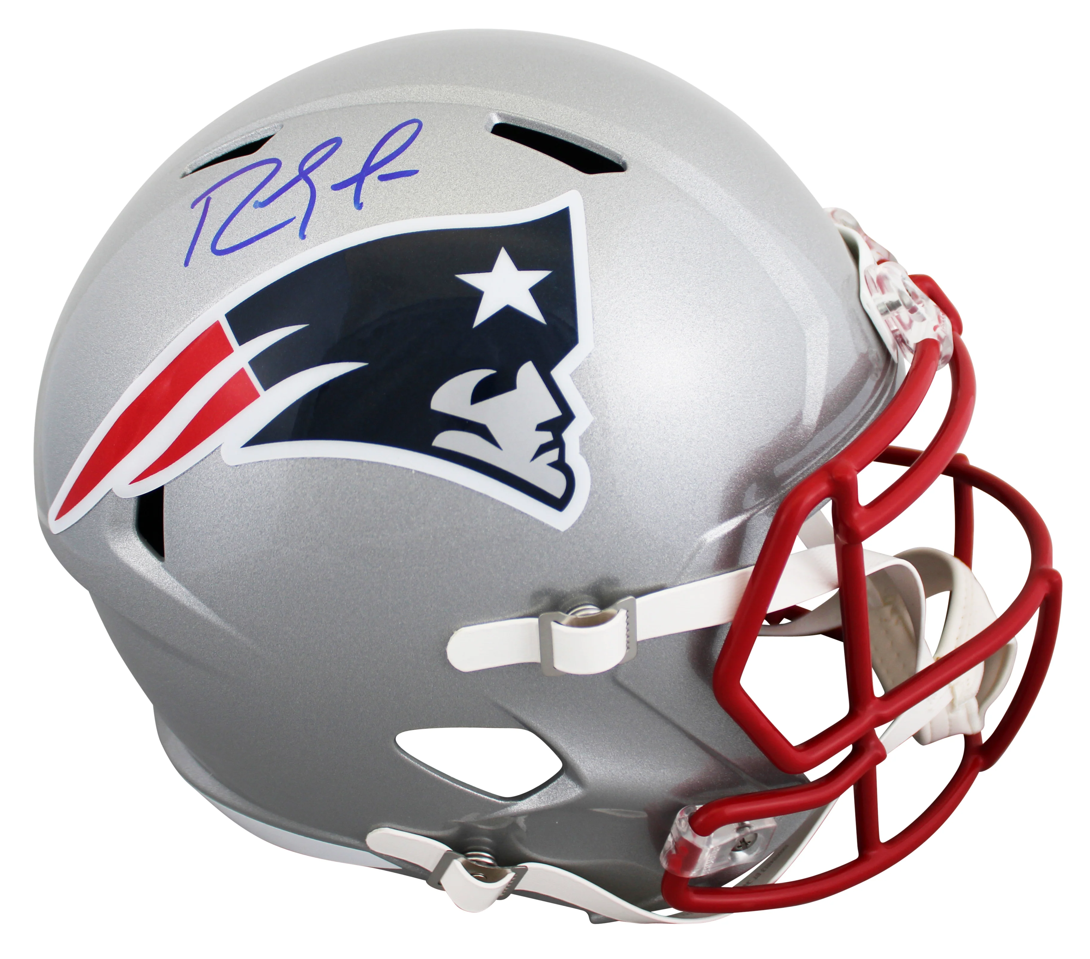 Patriots Randy Moss Authentic Signed Full Size Speed Rep Helmet BAS Witnessed
