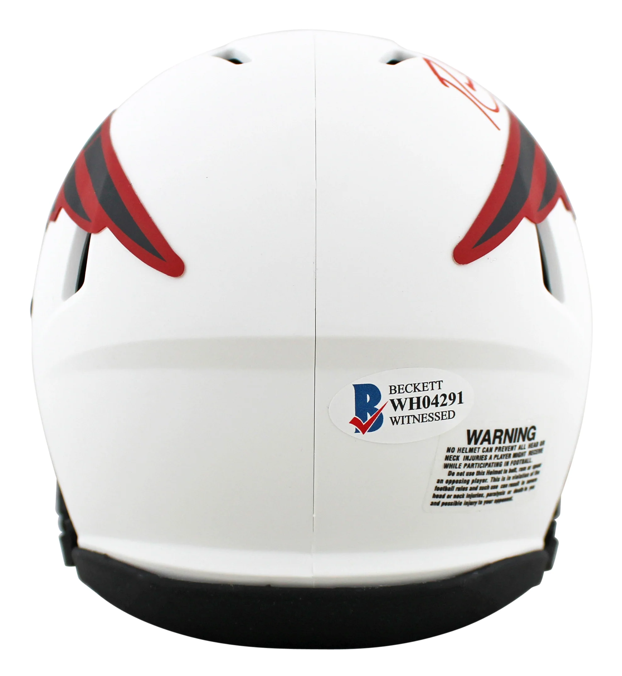 Patriots Randy Moss Authentic Signed Lunar Speed Mini Helmet BAS Witnessed - Image 3