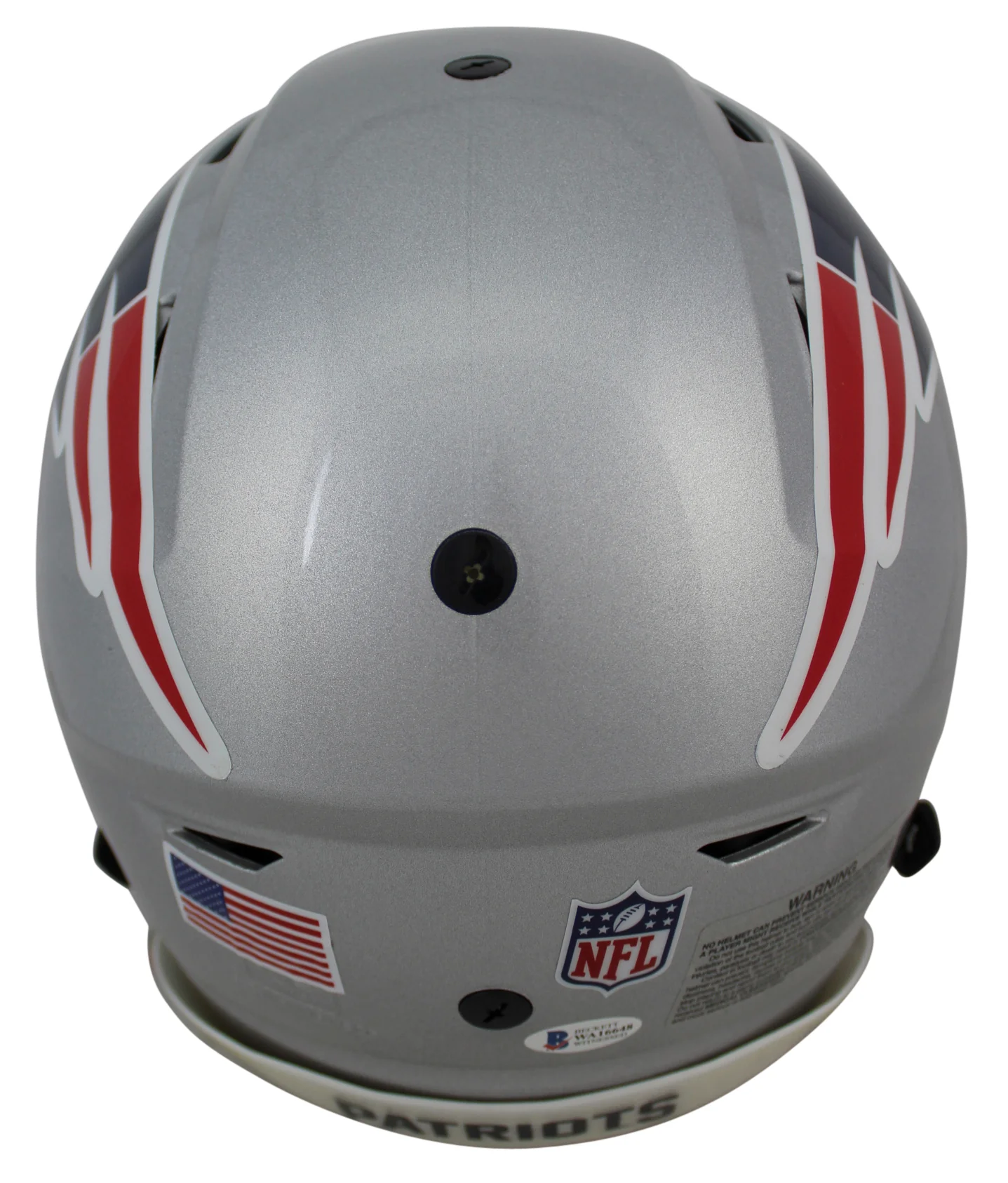 Patriots Randy Moss "SCH HOF 18" Signed Speed Flex Full Size Helmet BAS Witness - Image 5