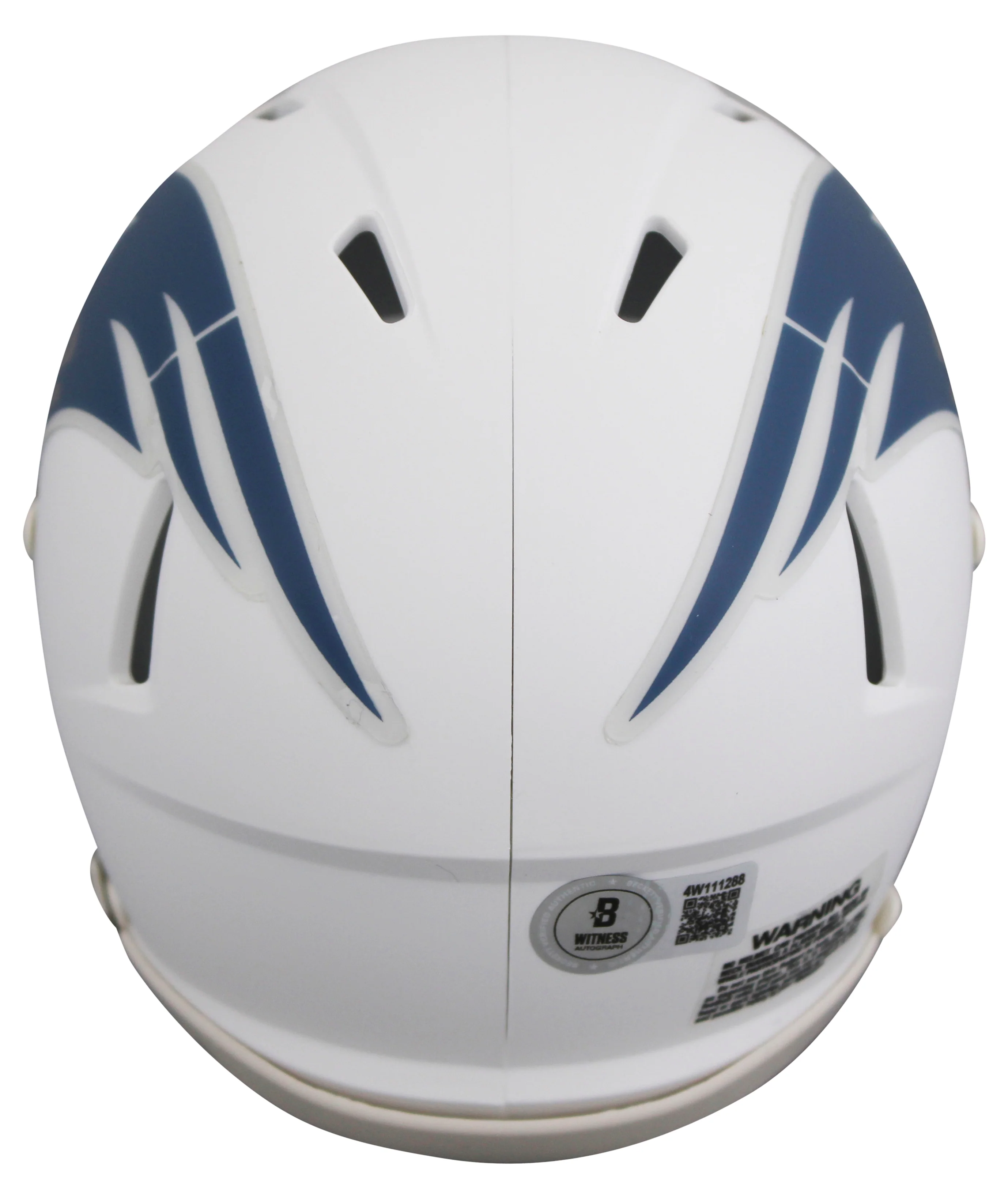 Patriots Randy Moss Signed 2025 On-Field Alt Speed Mini Helmet W/ Case BAS Wit - Image 4