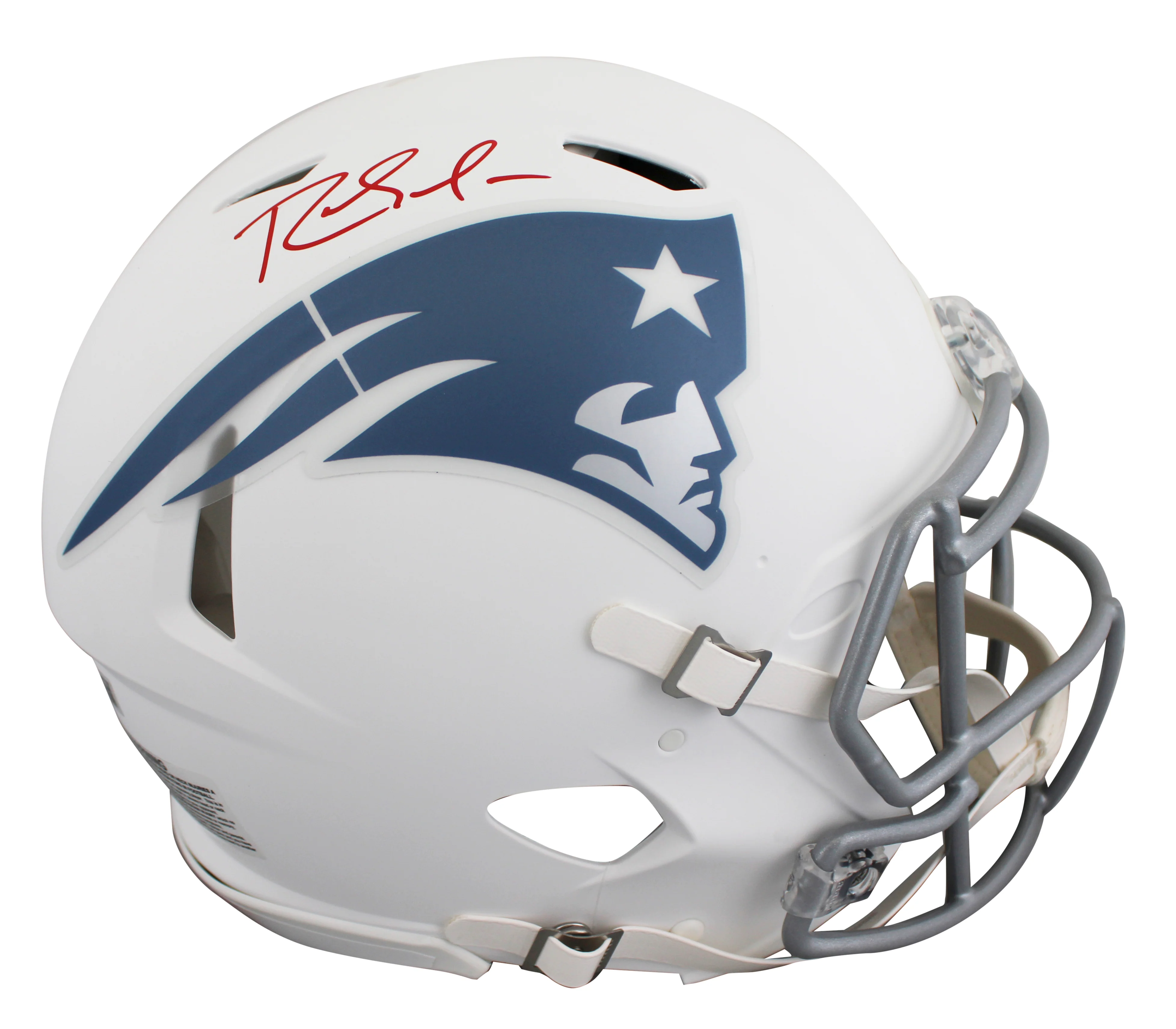Patriots Randy Moss Signed '25 On-Field Alt F/S Speed Proline Helmet W/ Case BAS - Image 3