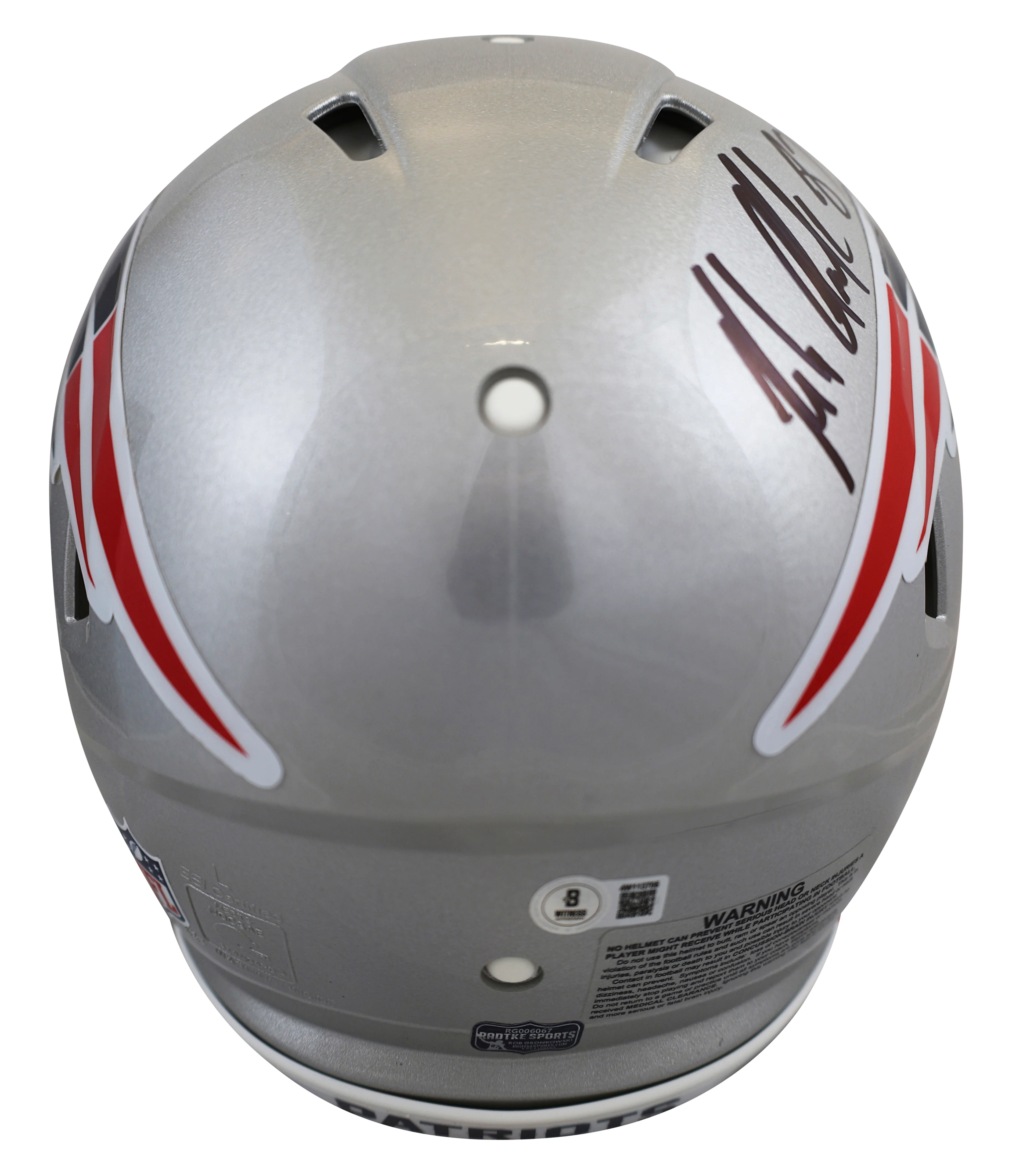Patriots Rob Gronkowski Signed Full Size Speed Proline Helmet BAS Witnessed - Image 3