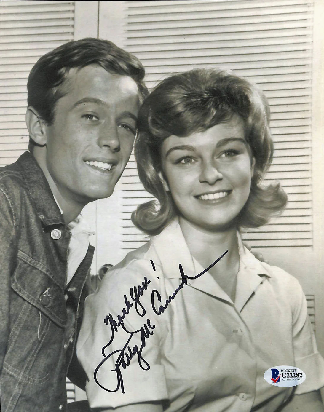 Patty McCormack The New Breed Signed 8x10 Photo w/ Peter Fonda BAS #G22282 - Image 2