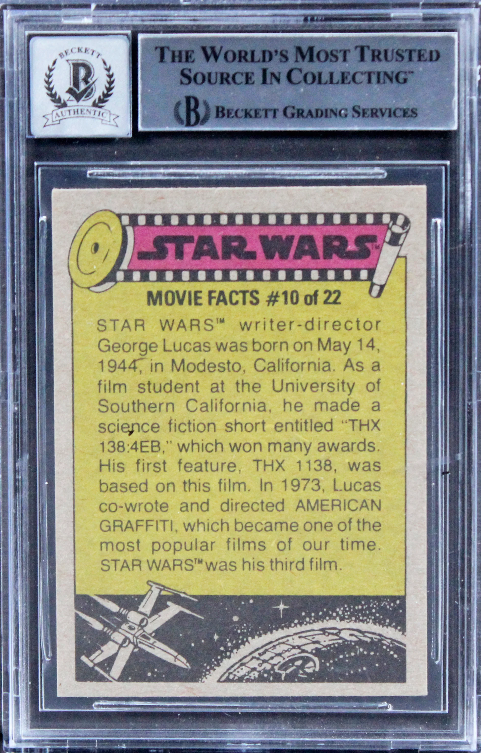 Paul Hirsch & Richard Chew Signed 1977 Star Wars #282 Card Auto 10! BAS Slabbed - Image 3