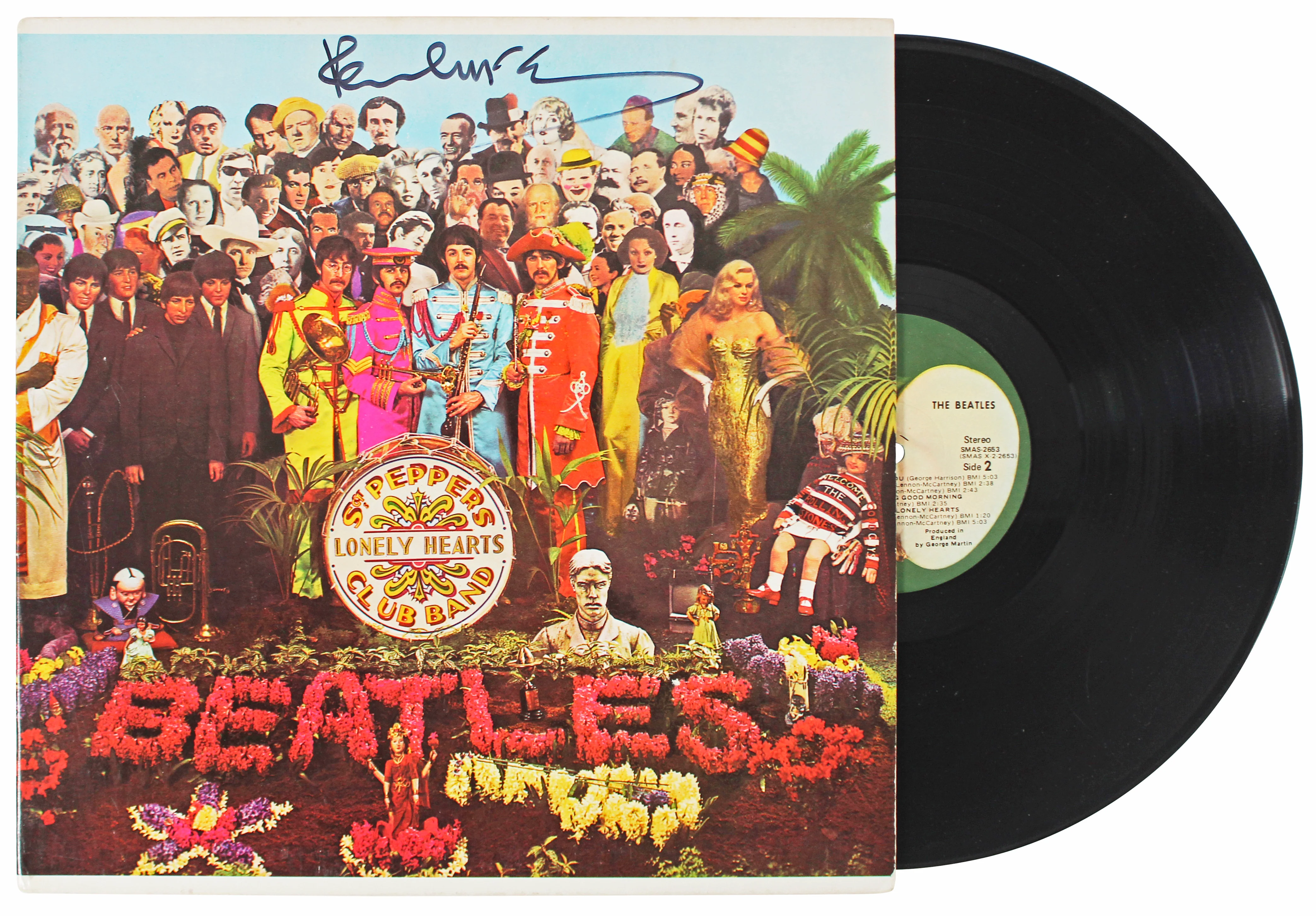 Paul McCartney Beatles Signed Sgt. Pepper's Album Cover W/ Vinyl JSA #YY56740 - Image 2