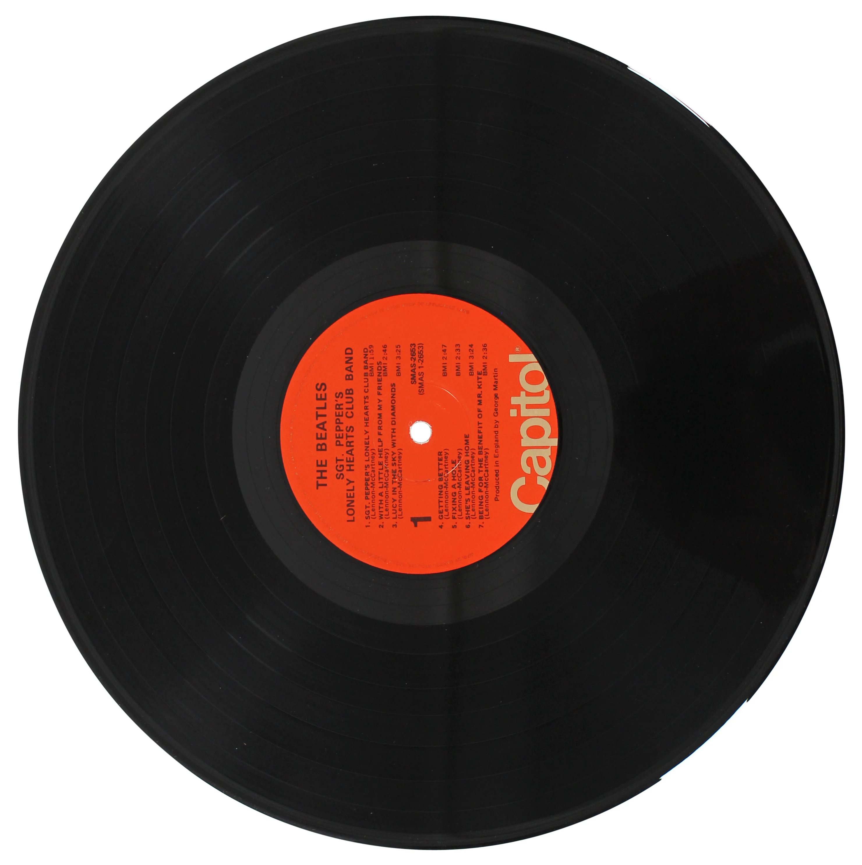 Paul McCartney & George Martin Beatles Signed Sgt. Pepper's Album Cover JSA - Image 7