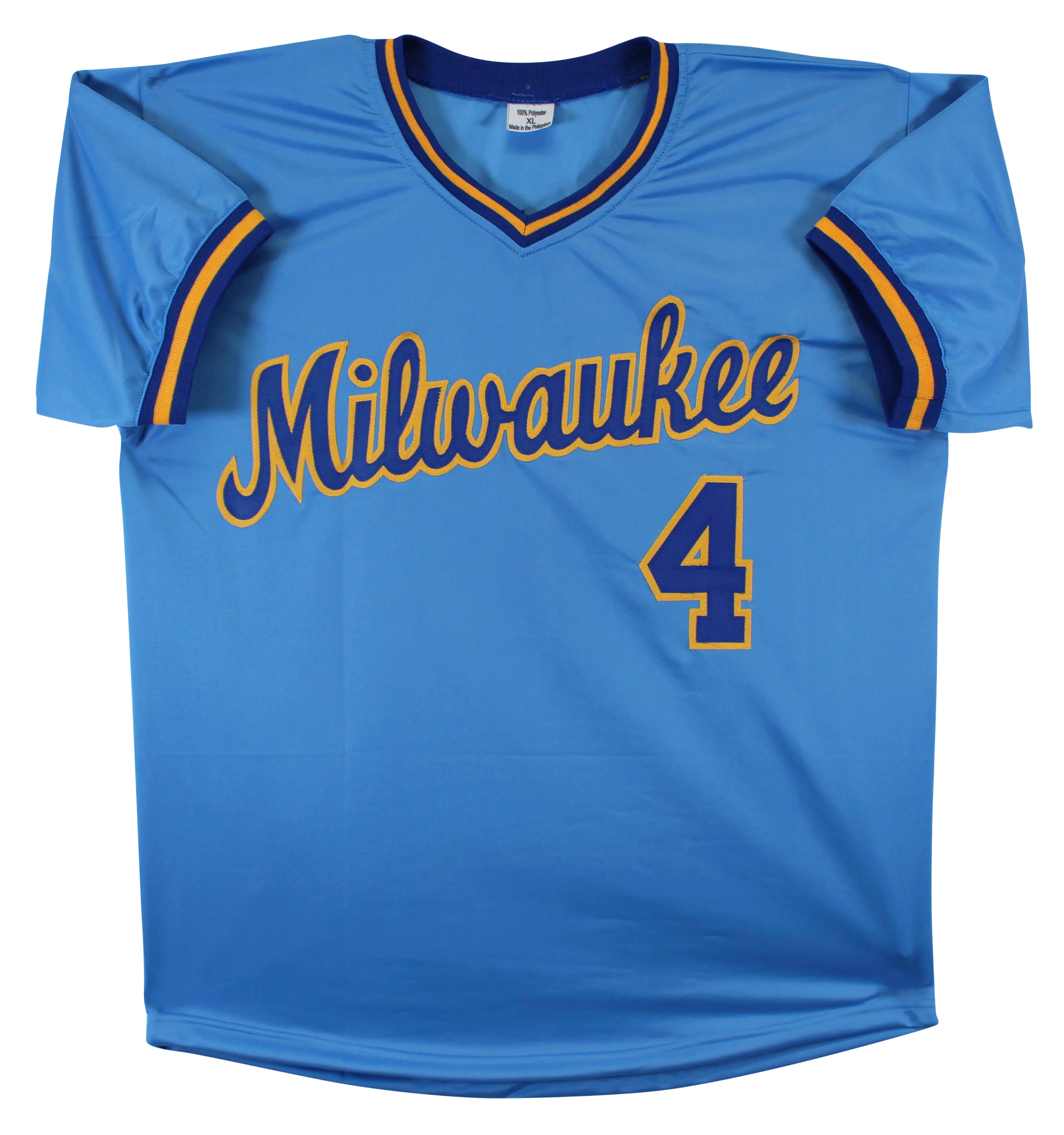 Paul Molitor Authentic Signed Light Blue Pro Style Jersey Autographed BAS - Image 4