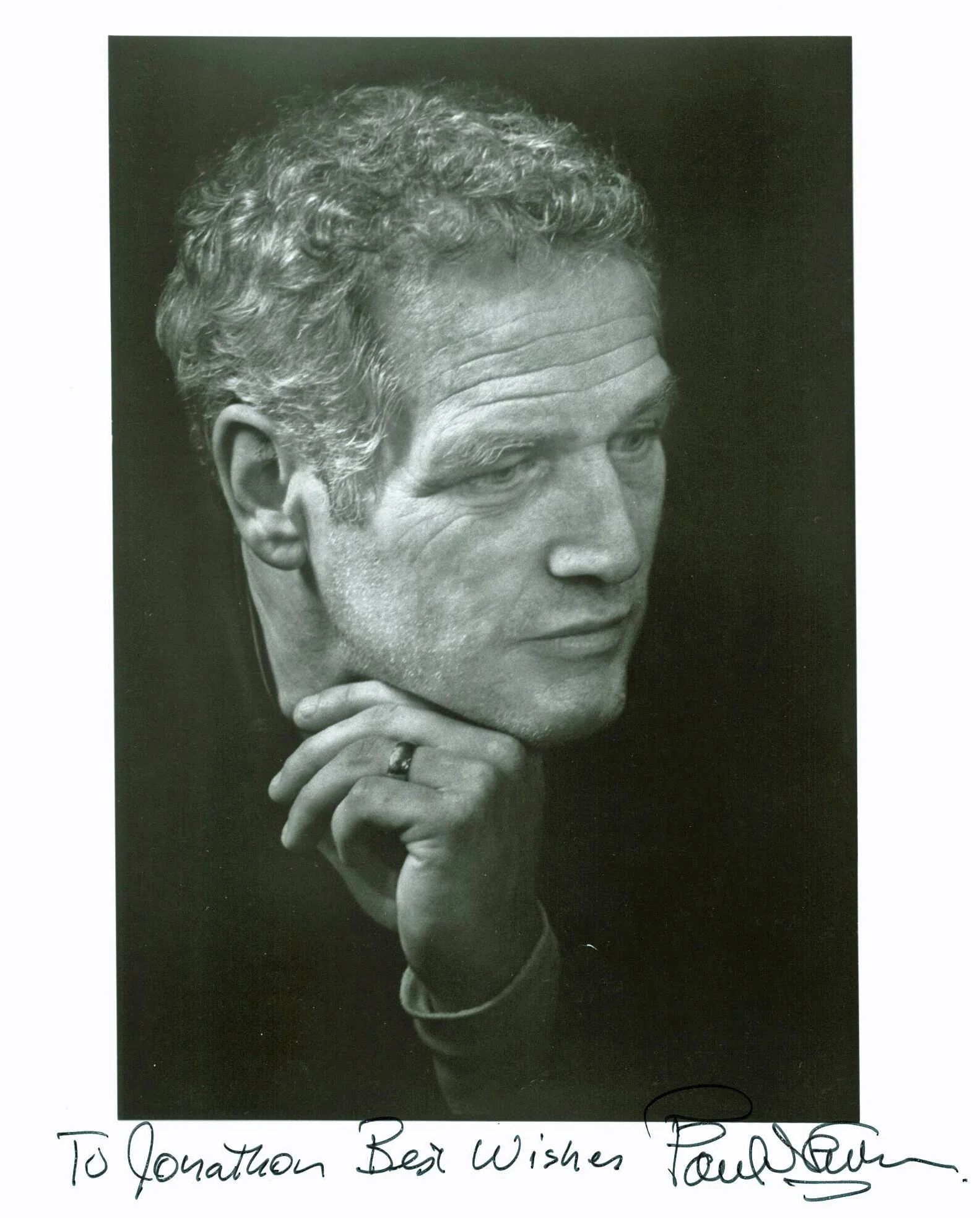 Paul Newman "To Jonathan Best Wishes" Authentic Signed 8X10 Photo BAS #A00313