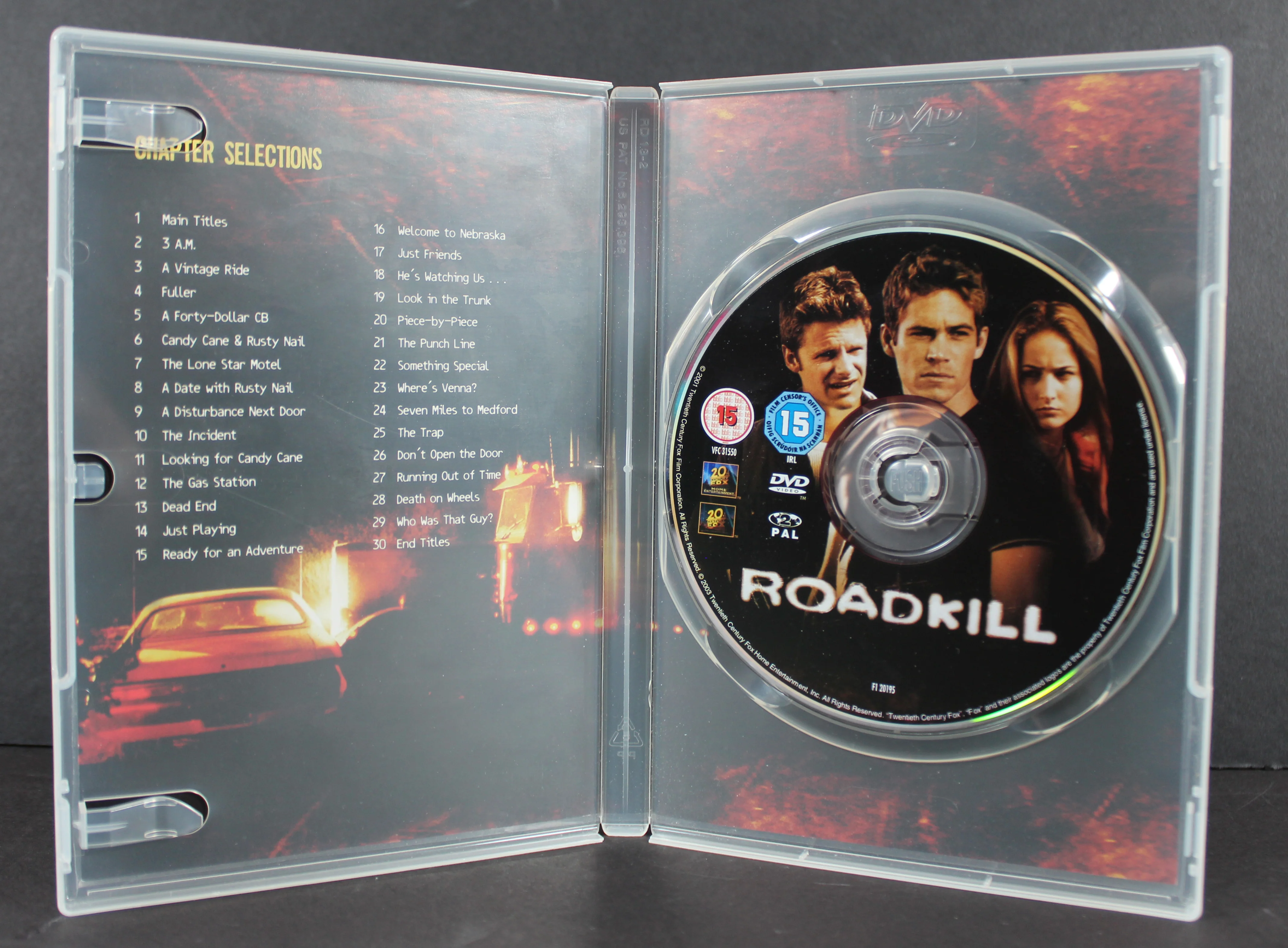 Paul Walker Authentic Signed Roadkill DVD Cover Auto Graded Mint 9! BAS #AB39343 - Image 3