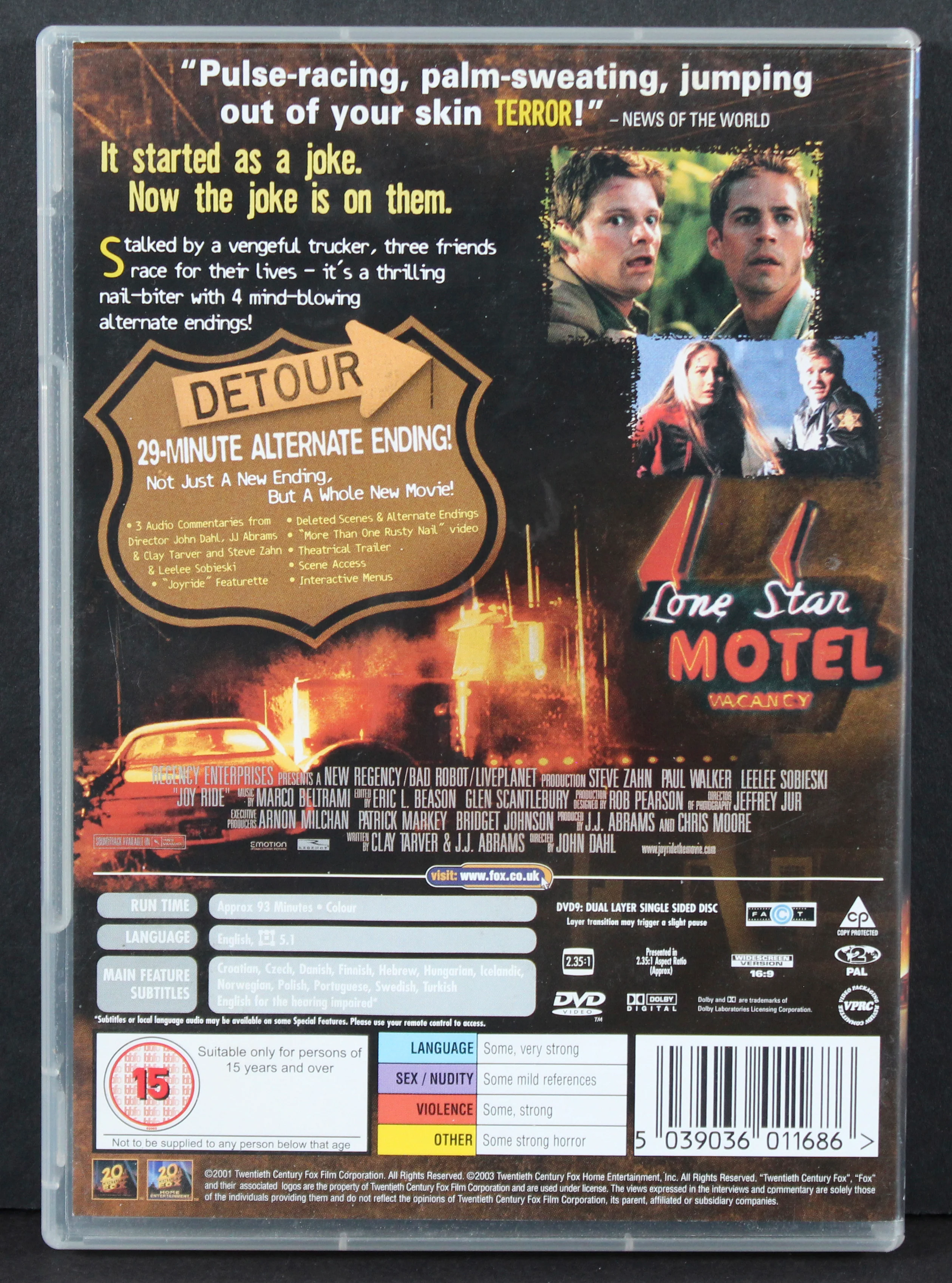 Paul Walker Authentic Signed Roadkill DVD Cover Auto Graded Mint 9! BAS #AB39343 - Image 4