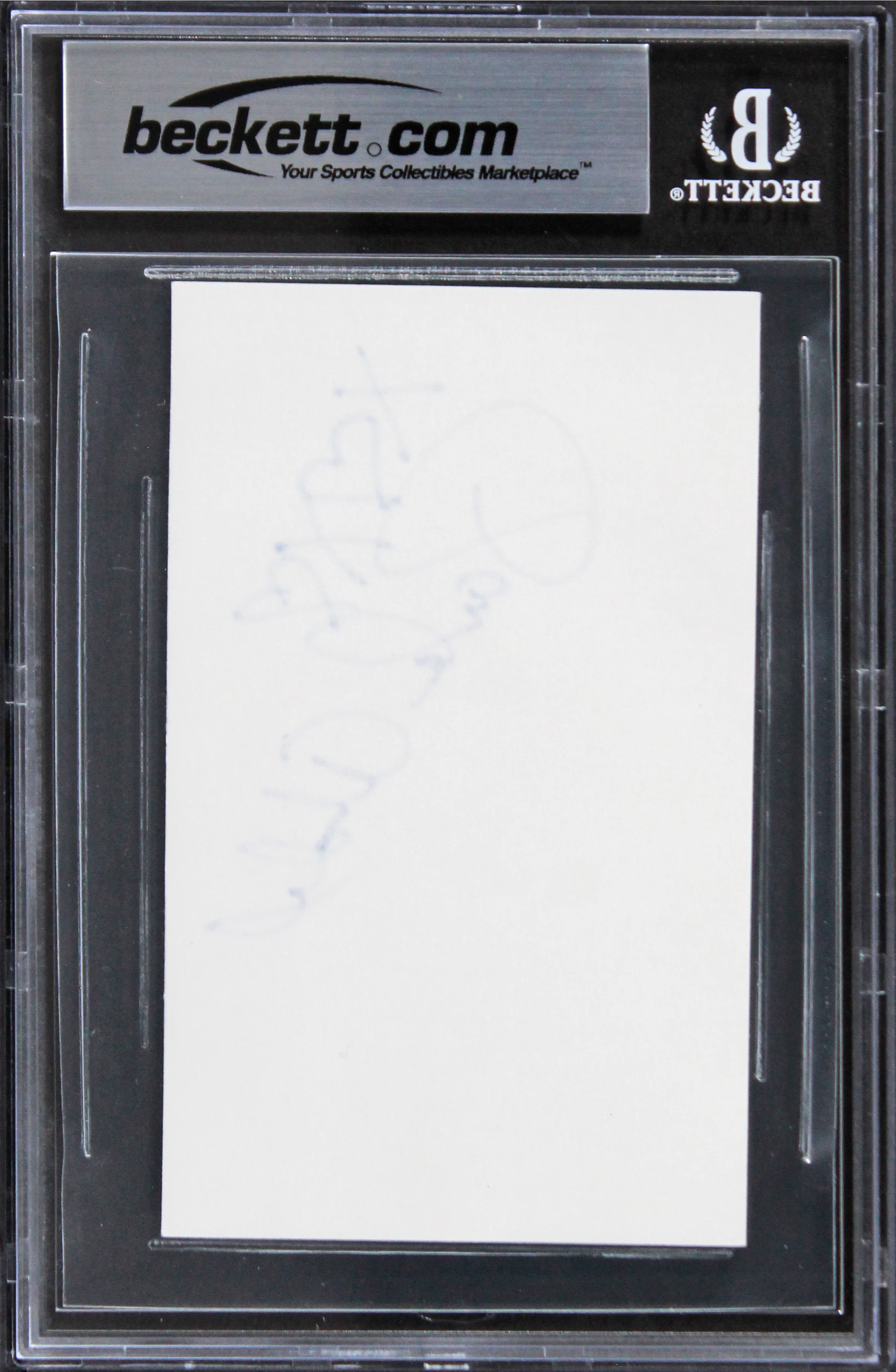 Paula Abdul American Idol "xoxo" Authentic Signed 3x5 Index Card BAS Slabbed 2 - Image 3