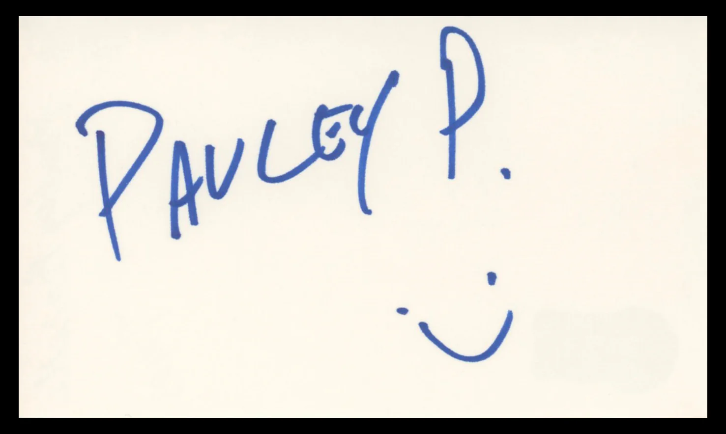 Pauley Perrette NCIS Authentic Signed 3x5 Index Card Autographed BAS #BV04111 - Image 2