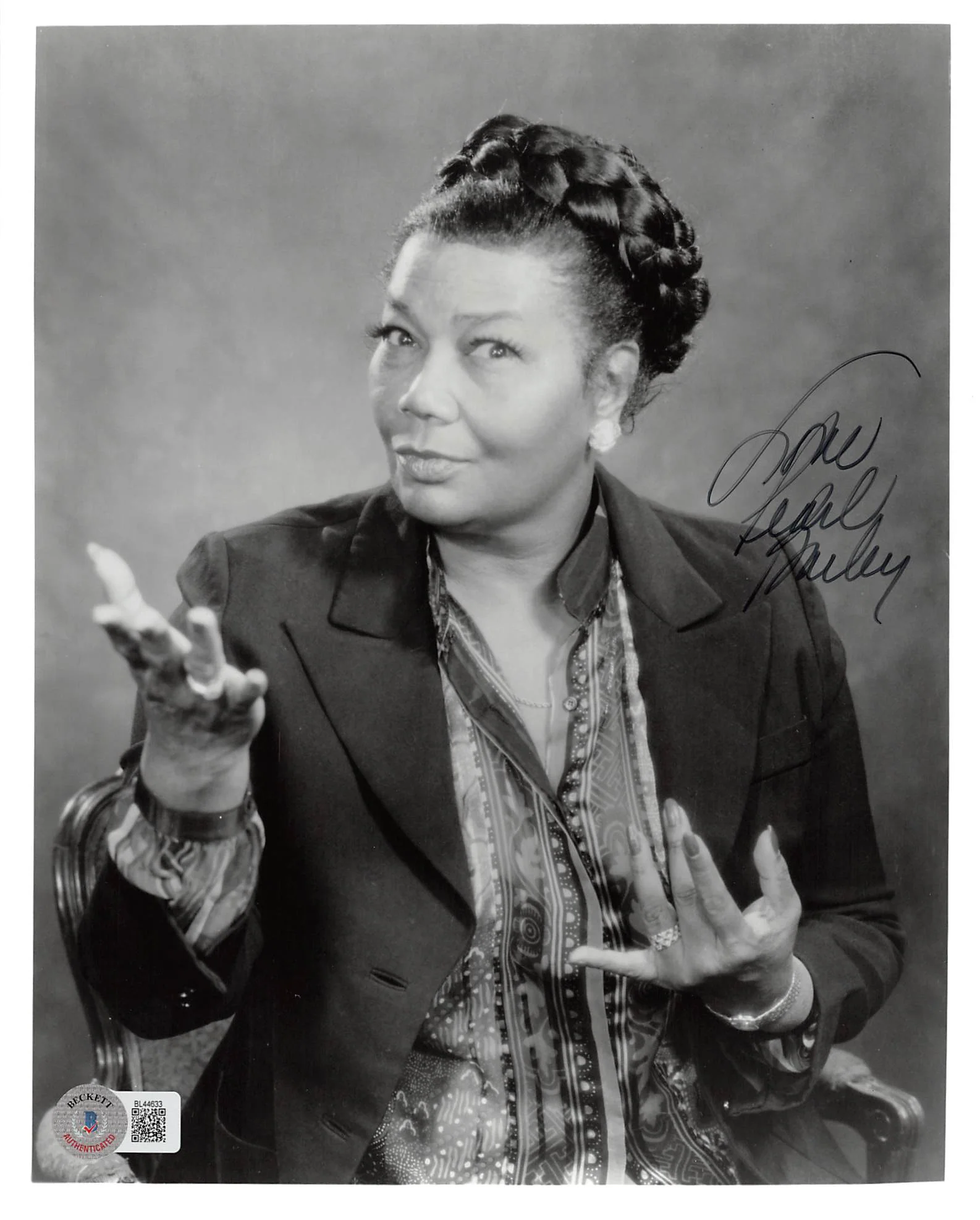 Pearl Bailey Carmen Jones "Love" Authentic Signed 8x10 Photo BAS #BL44633